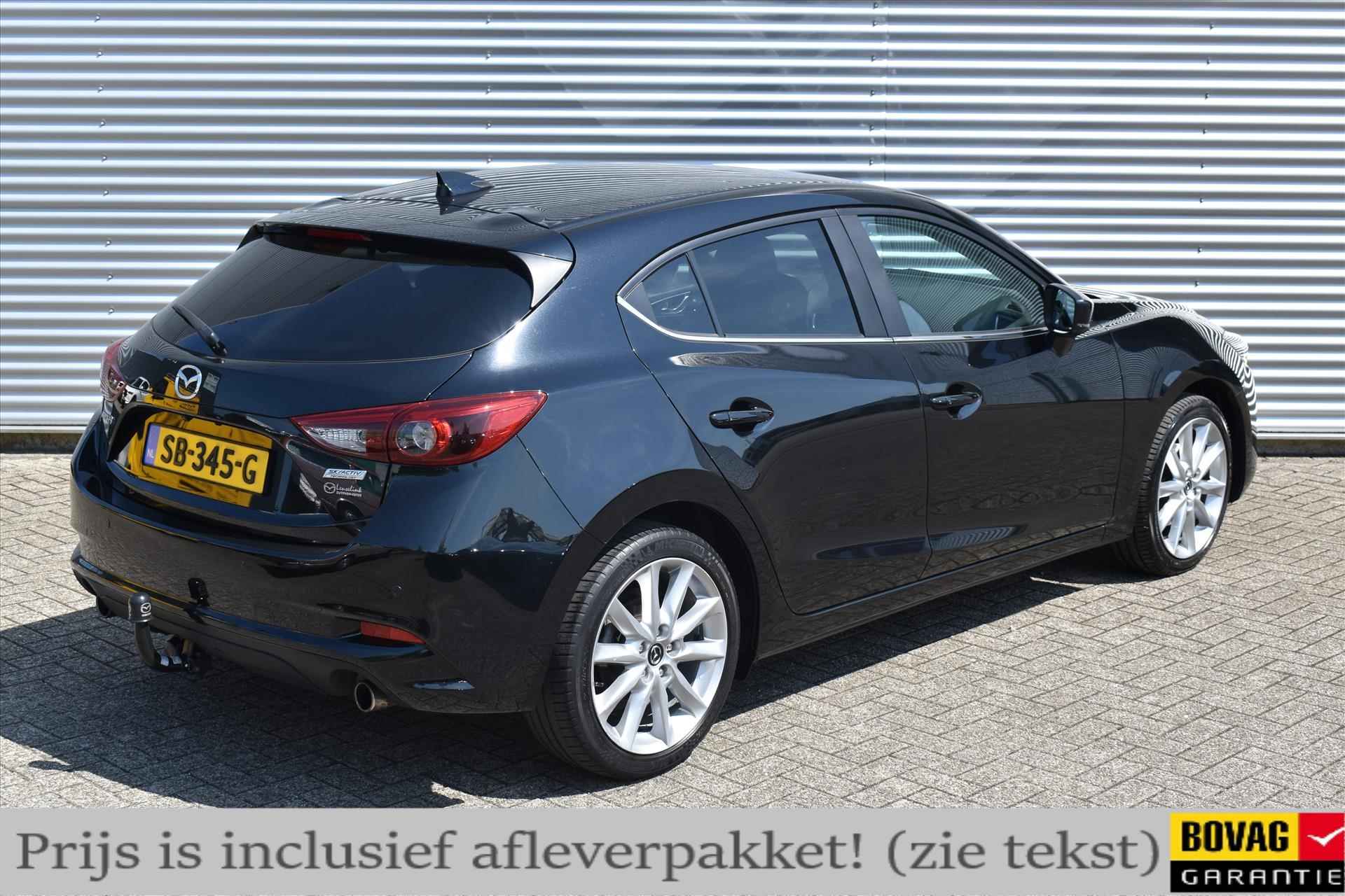 Mazda 3 Hatchback Skyactiv-G 120pk GT-M Automaat | 1e eig. | 100% dealeronderhouden | Adaptive cruise control | Trekhaak | Leer | Incl. BOVAG garantie etc.. - 3/25