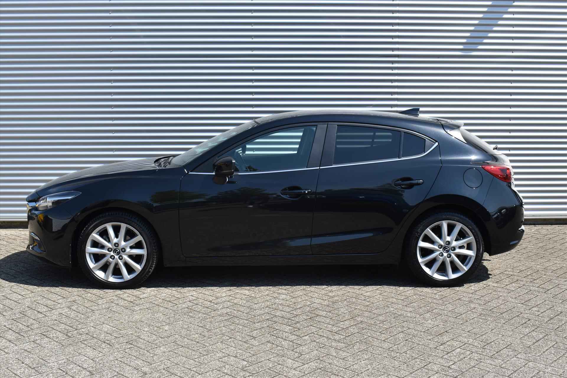 Mazda 3 Hatchback Skyactiv-G 120pk GT-M Automaat | 1e eig. | 100% dealeronderhouden | Adaptive cruise control | Trekhaak | Leer | Incl. BOVAG garantie etc.. - 5/25