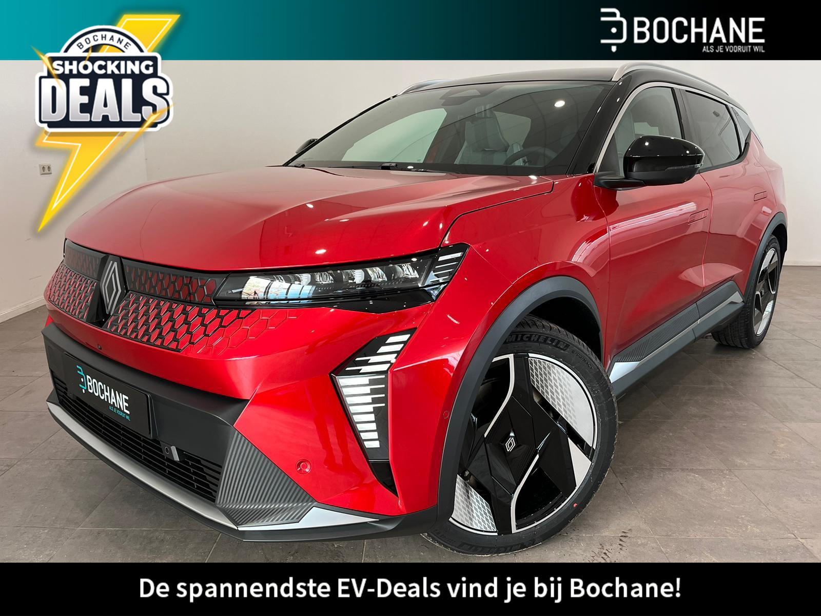 Renault Scenic E-Tech EV87 long range iconic  | | WLTP 625 km | VOORRAADVOORDEEL nu € 2.950,- extra KORTING |  SOLARBAY Elektrochromatisch Panoramadak | Pack Augmented Vision  |