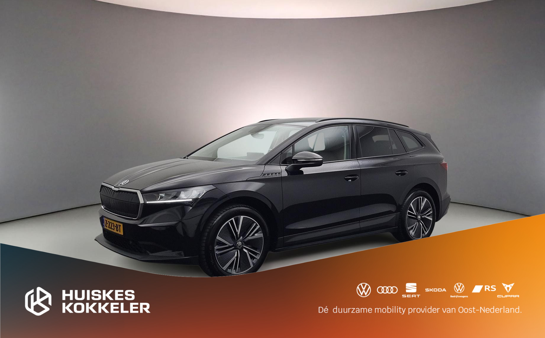 Skoda Enyaq 60 Selection 180pk Automaat Trekhaak, Adaptive cruise control, Lederen bekleding, Achteruitrijcamera, Navigatie, Stoelverwarming, Parkeersensoren, Stuurwiel verwarmd