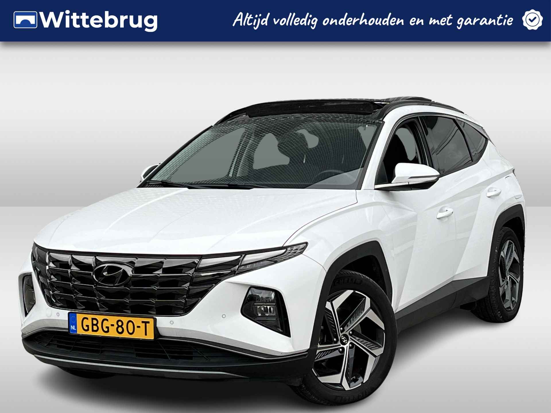 Hyundai Tucson 1.6 T-GDI PHEV Comfort Sky 4WD PANORAMADAK SCHUIF/KANTEL | NAVIGATIE | 19 INCH VELGEN - 1/39