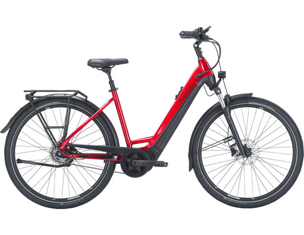 PEGASUS Premio EVO 5F Belt 500wh Lage instap Hyper Red 28" 45cm 2024