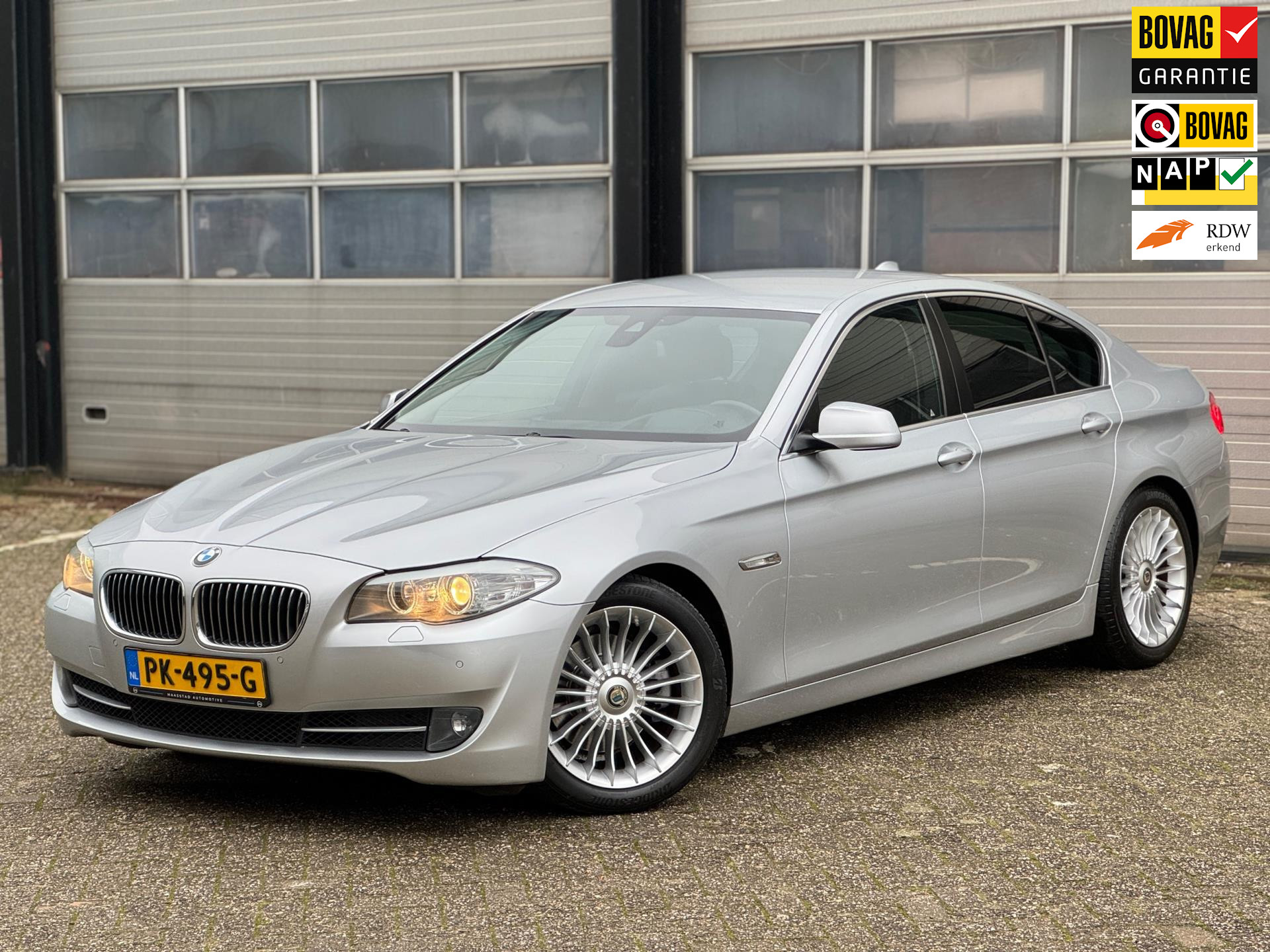 BMW 5-serie 520d Executive|Automaat|Stoel VW|Headup|Navi|Alpina velgen|Leder|Topstaat|Volledige onderhoudshistorie|Bluetooth|APK bij viaBOVAG.nl