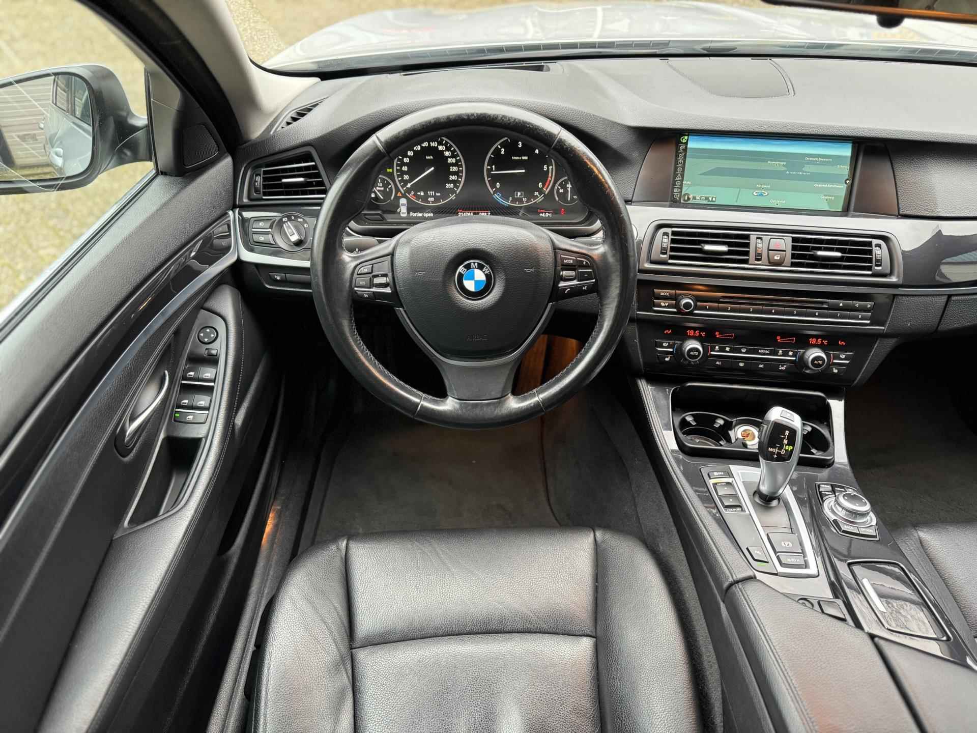 BMW 5-serie 520d Executive|Automaat|Stoel VW|Headup|Navi|Alpina velgen|Leder|Topstaat|Volledige onderhoudshistorie|Bluetooth|APK - 11/44