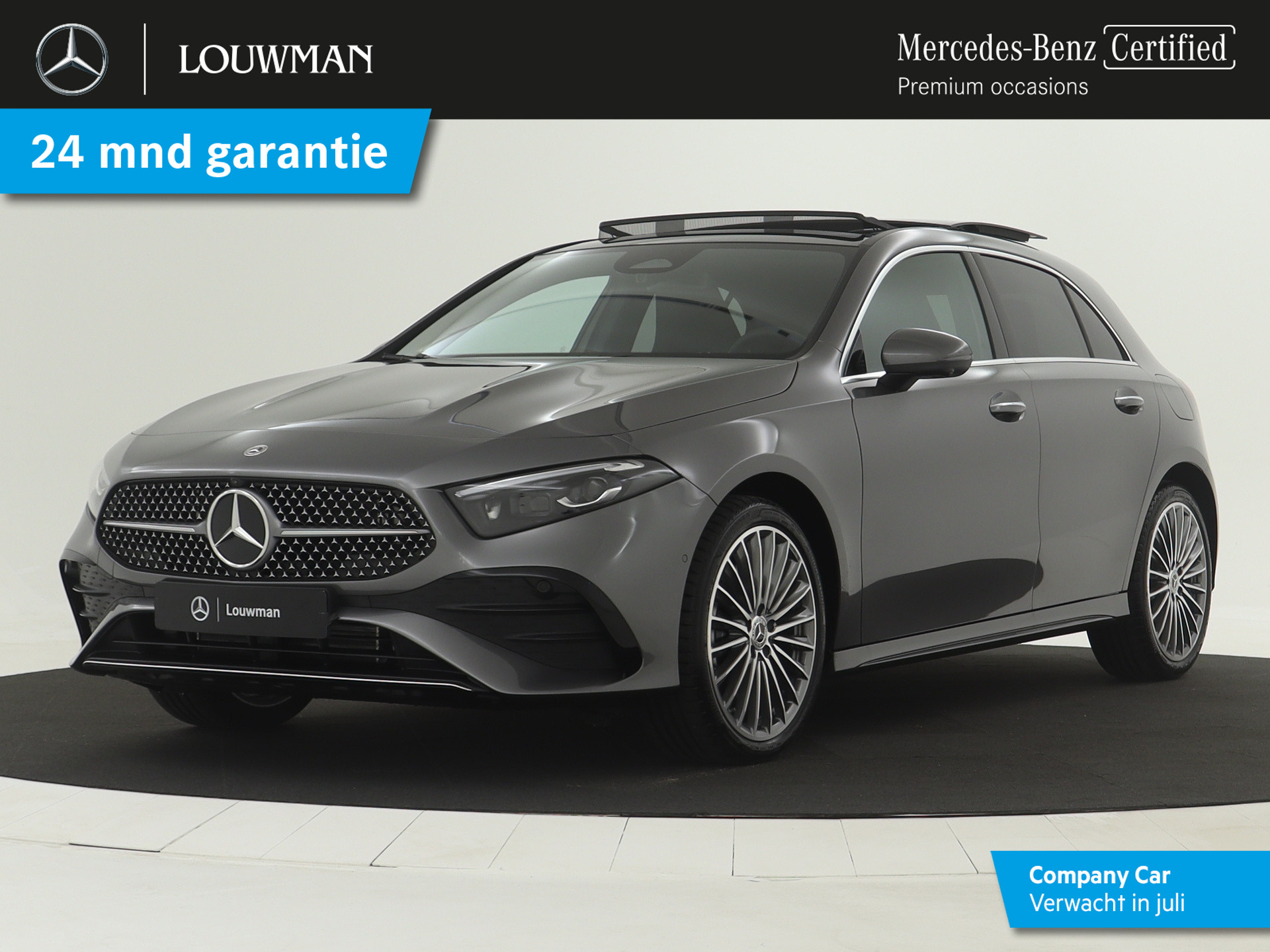 Mercedes-Benz A-Klasse 250 e AMG Line | Premium Plus Pack | Smartphone integratie | Panoramaschuifdak | Sfeerverlichting Extra USB-poorten | Dodehoekassistent | Parkeerpakket met 360°-camera |