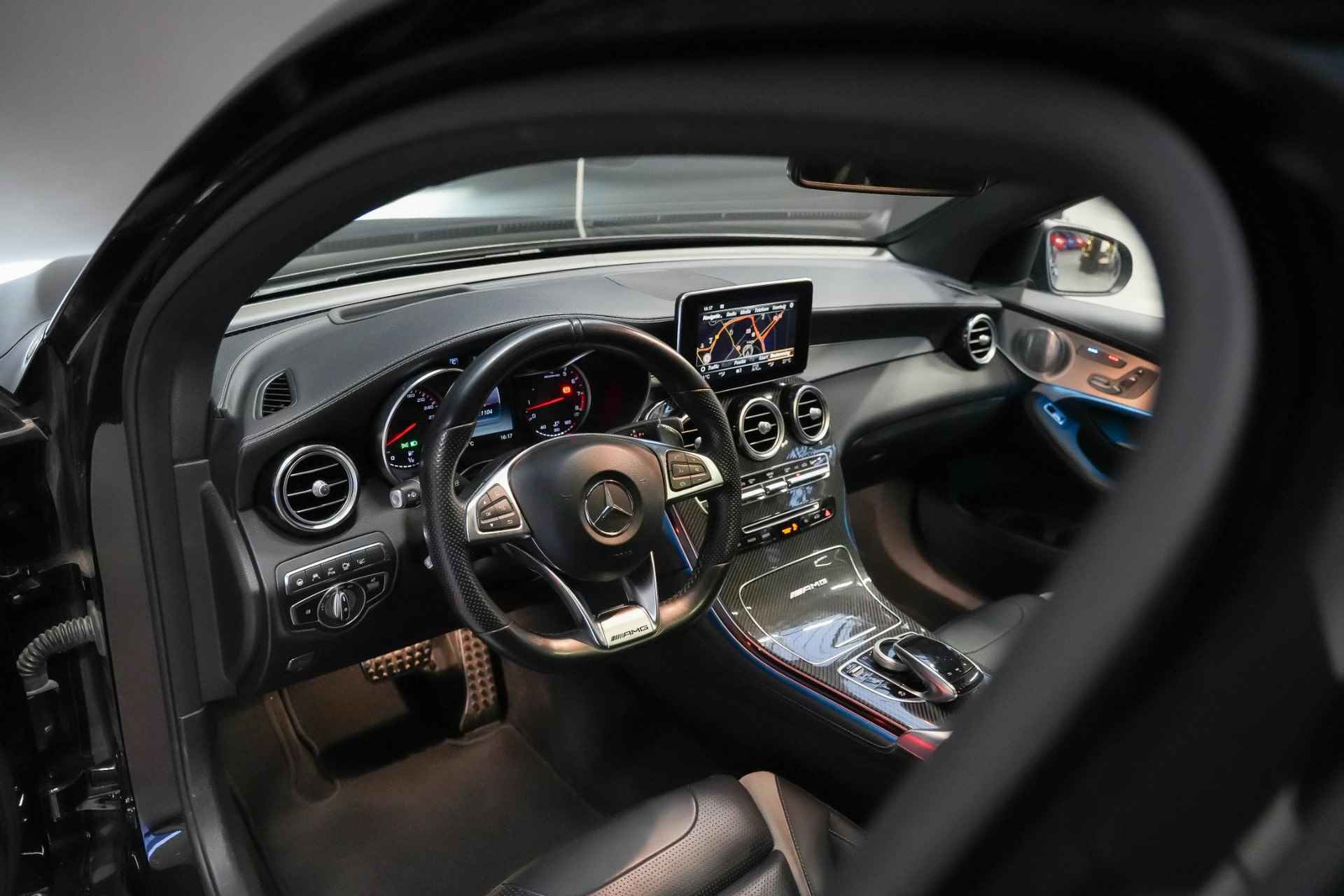 Mercedes-Benz GLC-klasse Coupé 63S AMG 510pk 4MATIC+ |carbon interieur|sportuitlaat|Burmester|schuif/kantel dak|360 camera|HUD|elk. stoel + memory|elk. achterklep|stoel ventilatie + verwarming| - 21/50