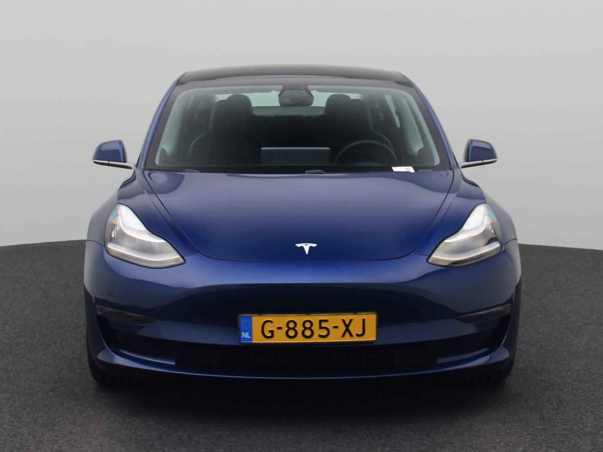 Tesla Model 3 Long Range 75 kWh 350pk | Leder | Stoelverwarming | Navigatie | Panoramadak | LMV | Parkeersensoren rondom | LED | Achteruitrijcamera | - 3/43