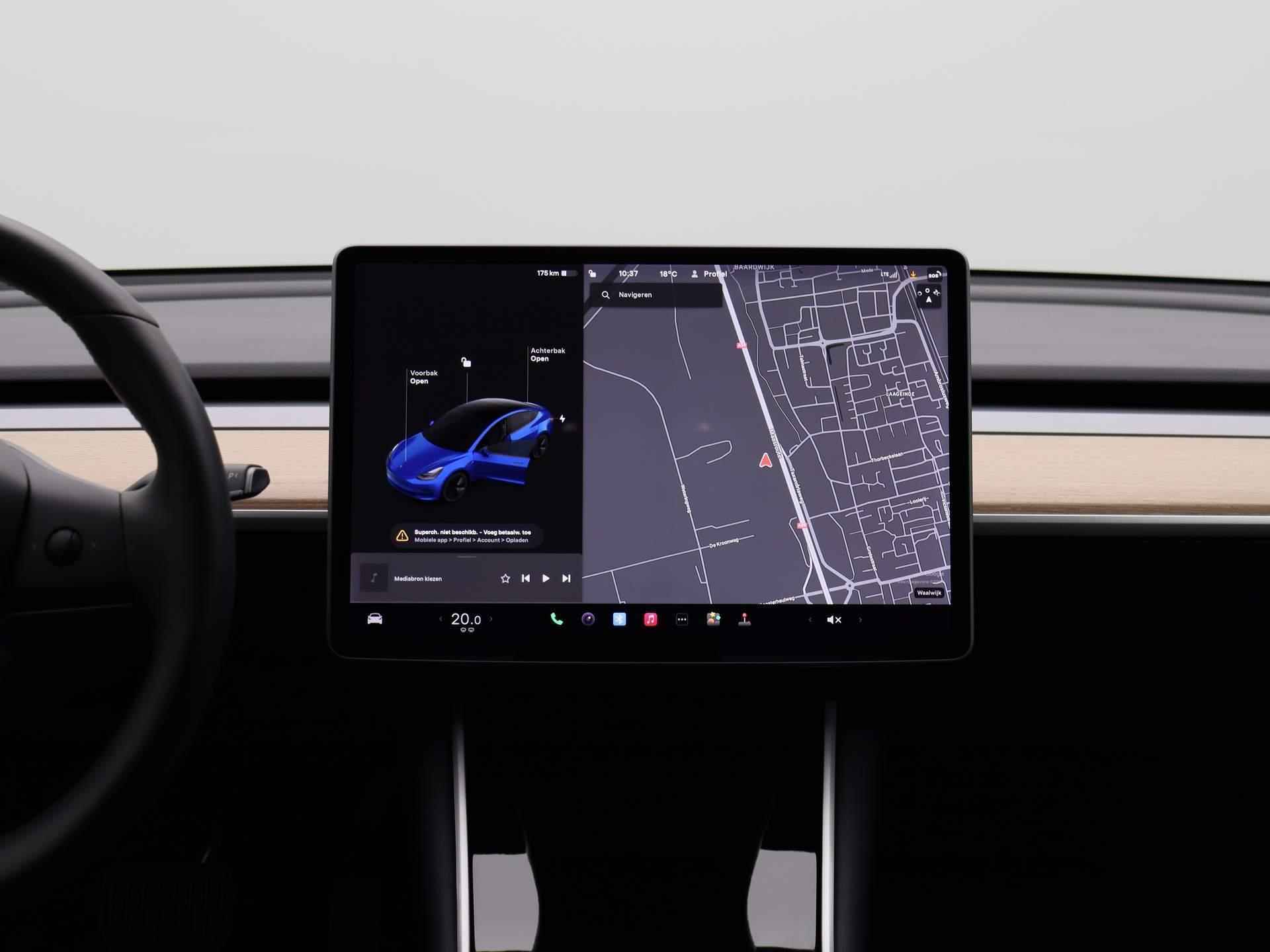 Tesla Model 3 Long Range 75 kWh 350pk | Leder | Stoelverwarming | Navigatie | Panoramadak | LMV | Parkeersensoren rondom | LED | Achteruitrijcamera | - 8/43