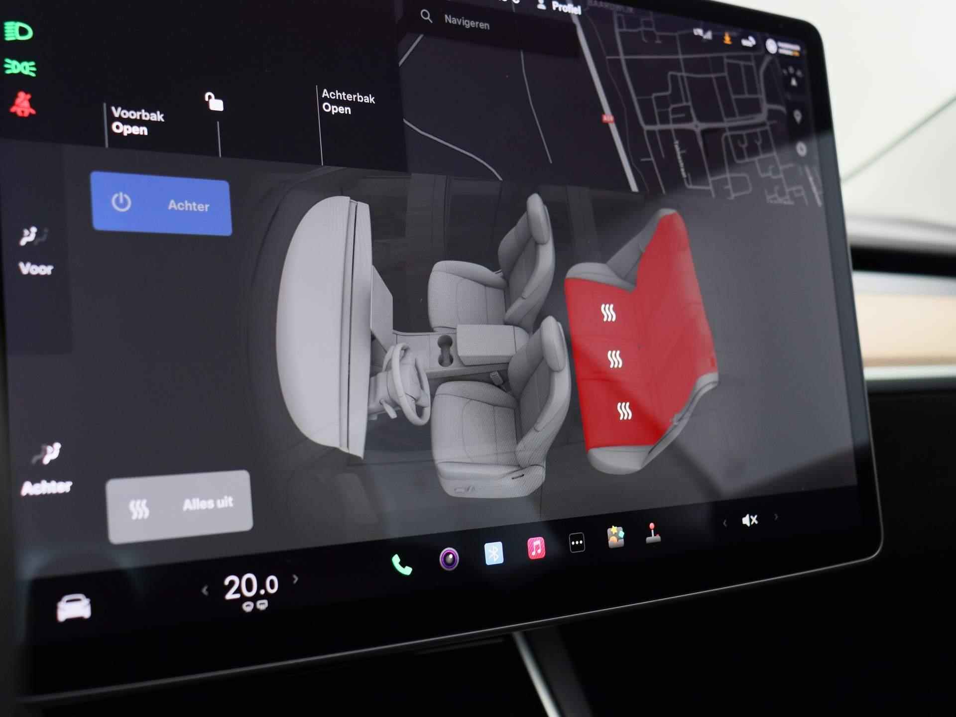 Tesla Model 3 Long Range 75 kWh 350pk | Leder | Stoelverwarming | Navigatie | Panoramadak | LMV | Parkeersensoren rondom | LED | Achteruitrijcamera | - 21/43