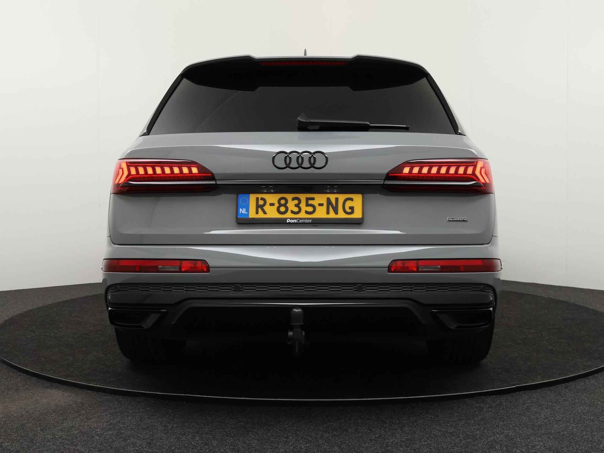 Audi Q7 55 TFSI e quattro Pro Line S | Nardogrijs | Optiekpakket + | Carbon | B&O | Side Assist | Comfortsleutel | Matrix LED | Trekhaak | Verlengde fabrieksgarantie* - 6/21