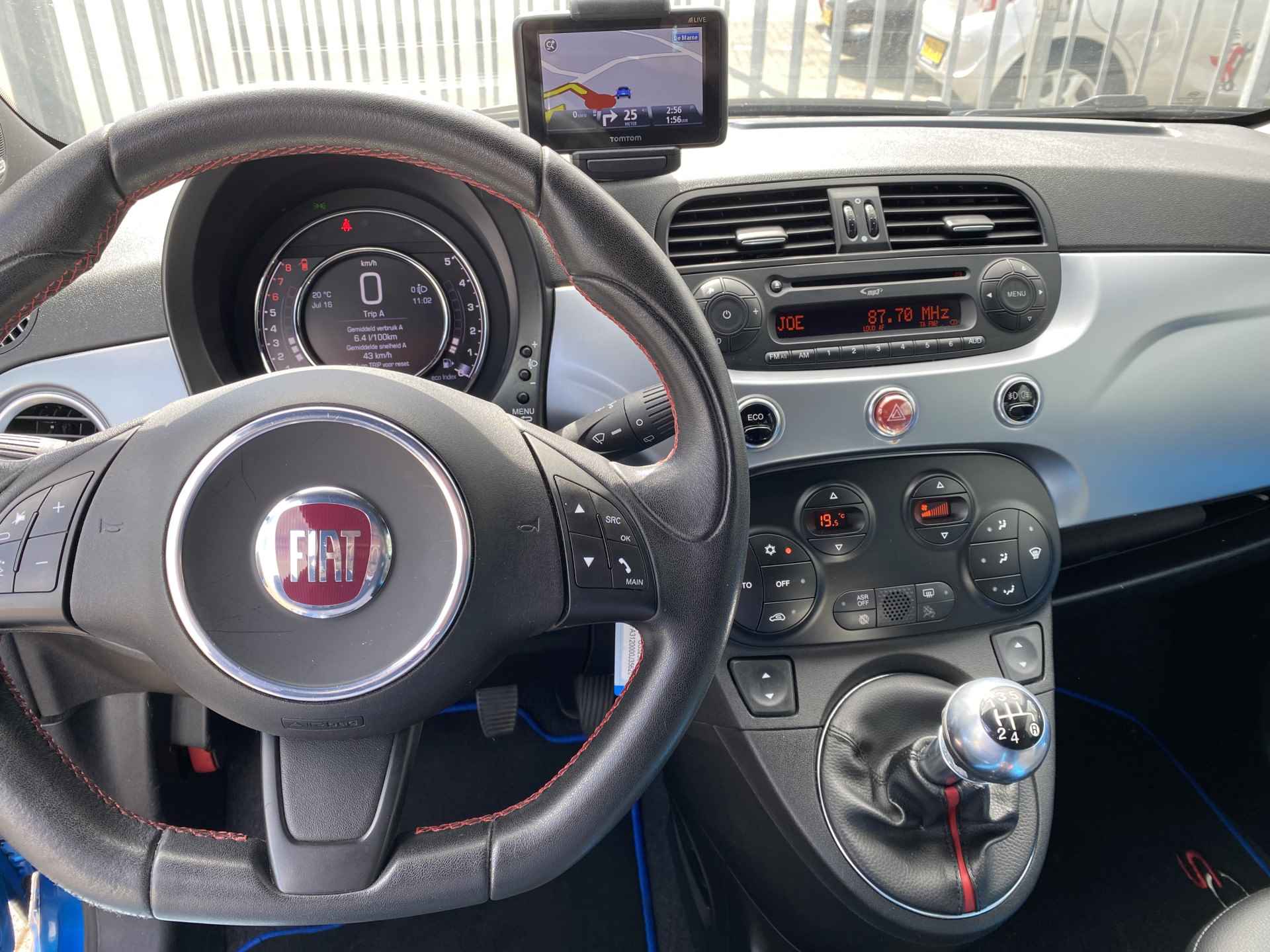 Fiat 500 0.9 TwinAir Turbo 500S Navigatie, Climate contr, Sportint, Parkeersens, etc.. - 15/27