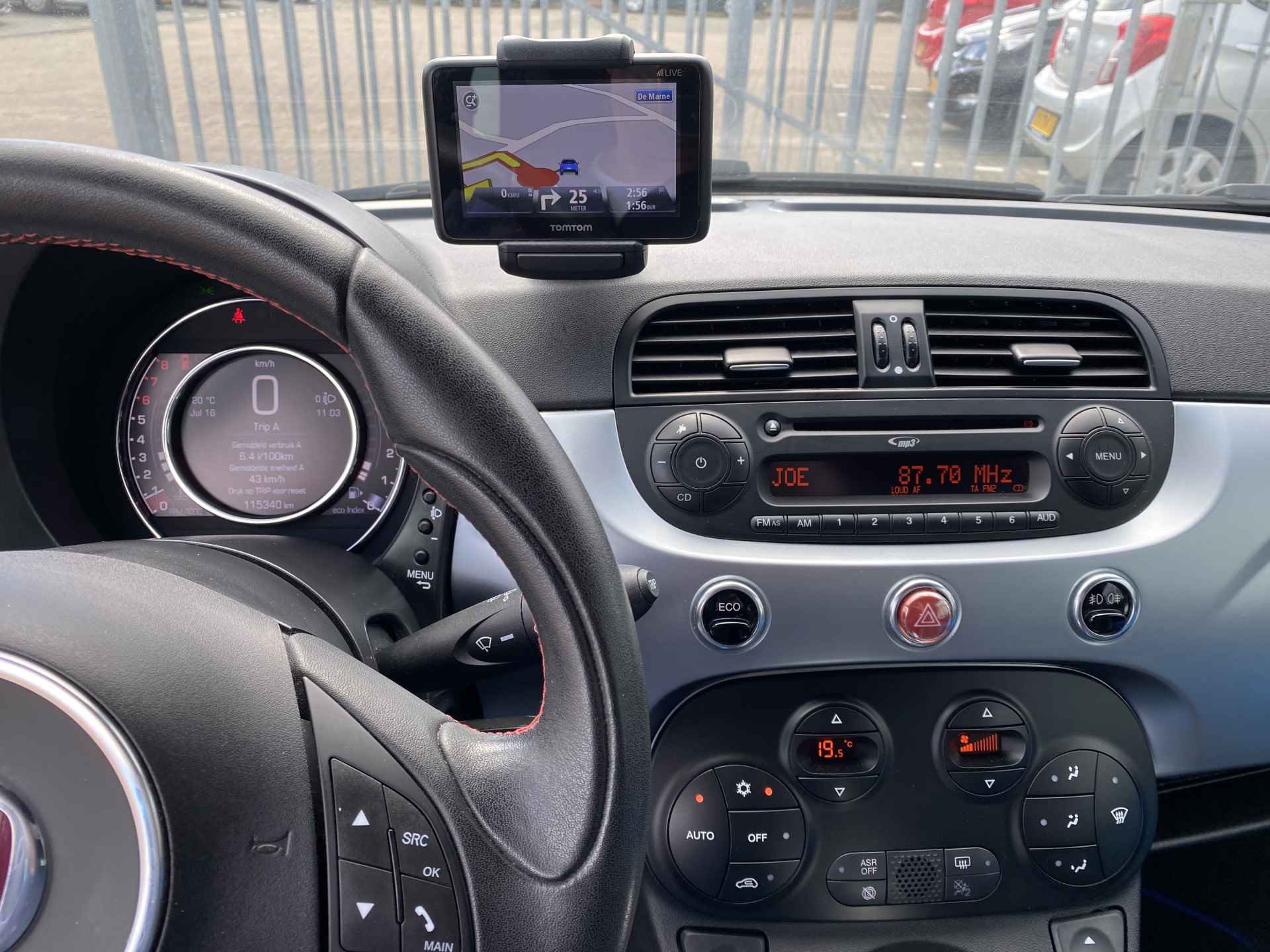 Fiat 500 0.9 TwinAir Turbo 500S Navigatie, Climate contr, Sportint, Parkeersens, etc.. - 18/27