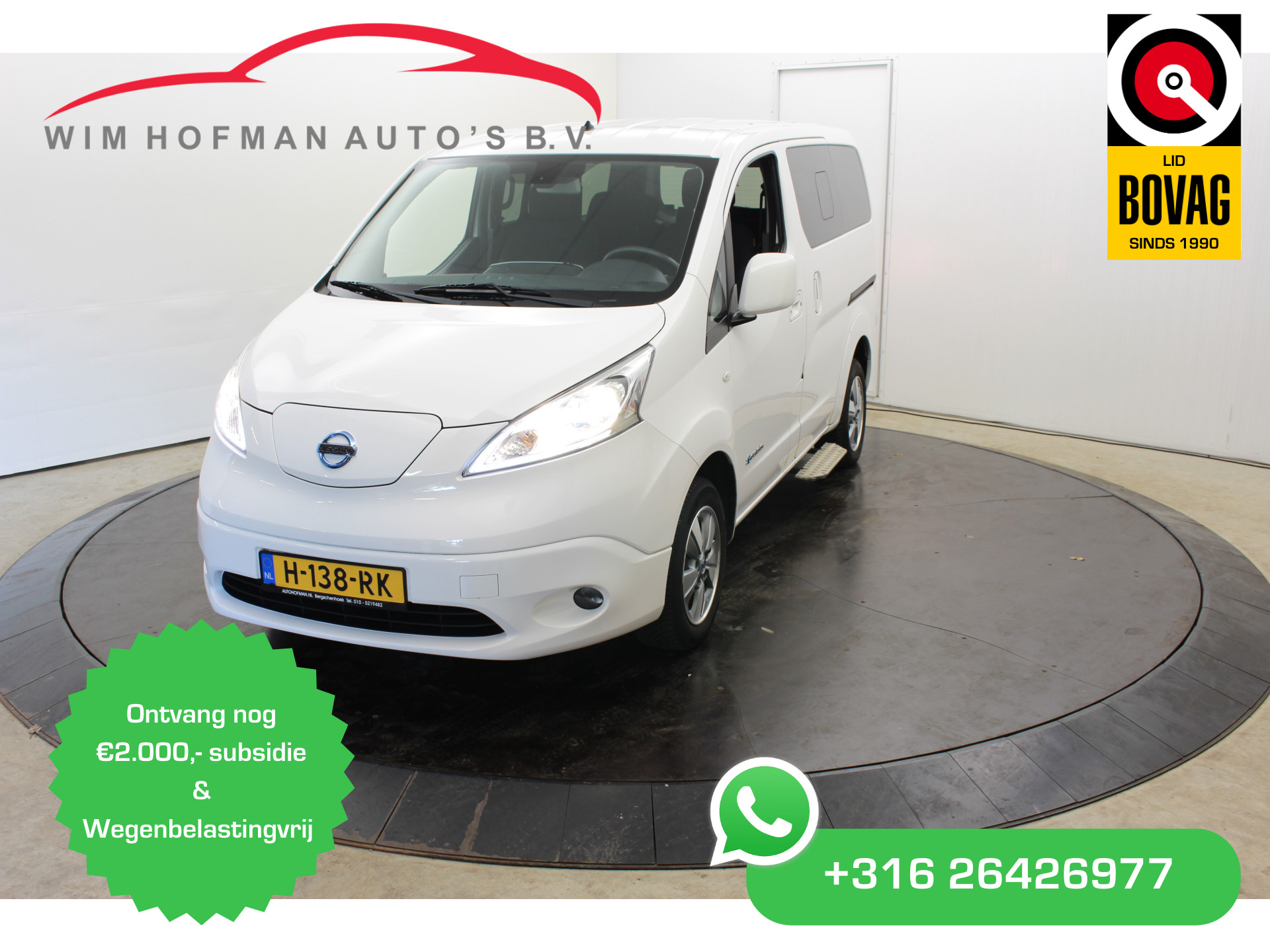 Nissan e-NV200 Evalia 7 Pers+Rolstoel 40 kWh Camera Connect Edition