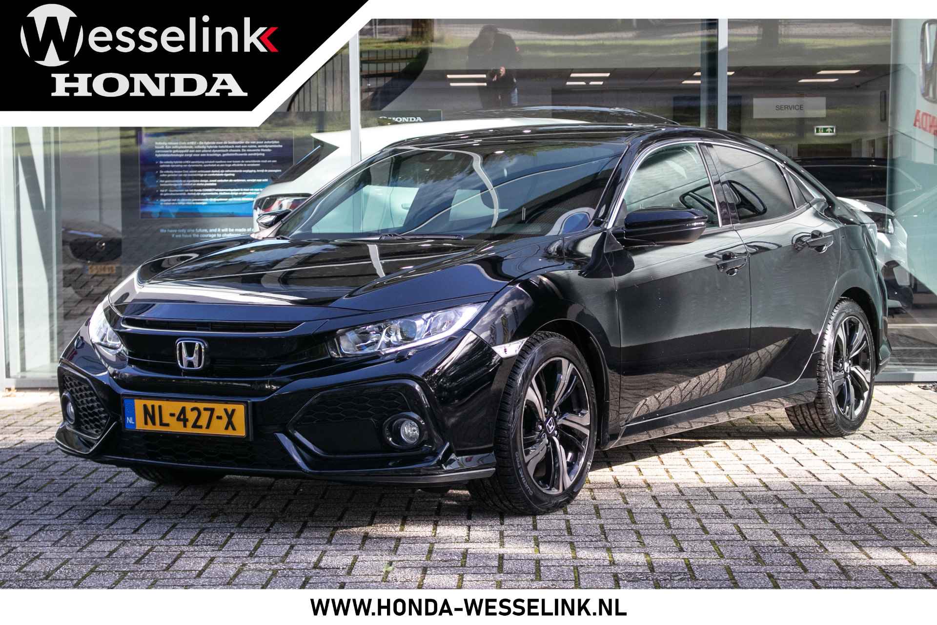 Honda Civic 1.0 i-VTEC Elegance - All in rijklaarprijs | Navi/camera | Dealer ond. | Cruise-contr - 1/38