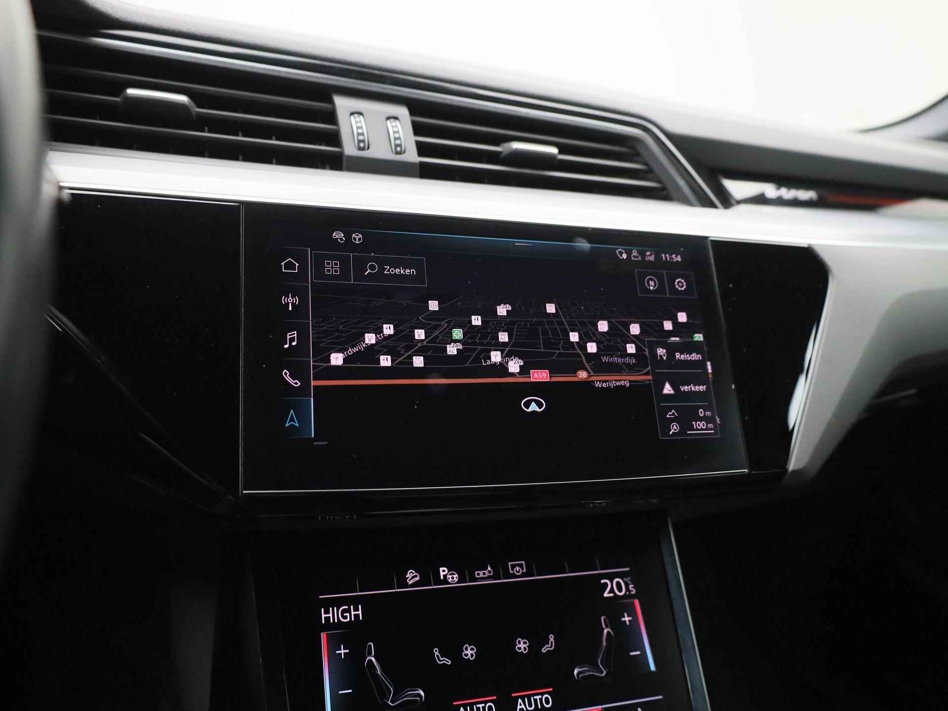 Audi e-tron e-tron 55 quattro 95 kWh | BANG & OLUFSEN | TREKHAAK | STOELVERWARMING | ACHTERUITRIJCAMERA | PARKEERSENSOREN | LEDER | ADAPTIVE CRUISE-CONTROL | LUCHTVERING | ELEKTRISCHE ACHTERKLEP | - 19/48