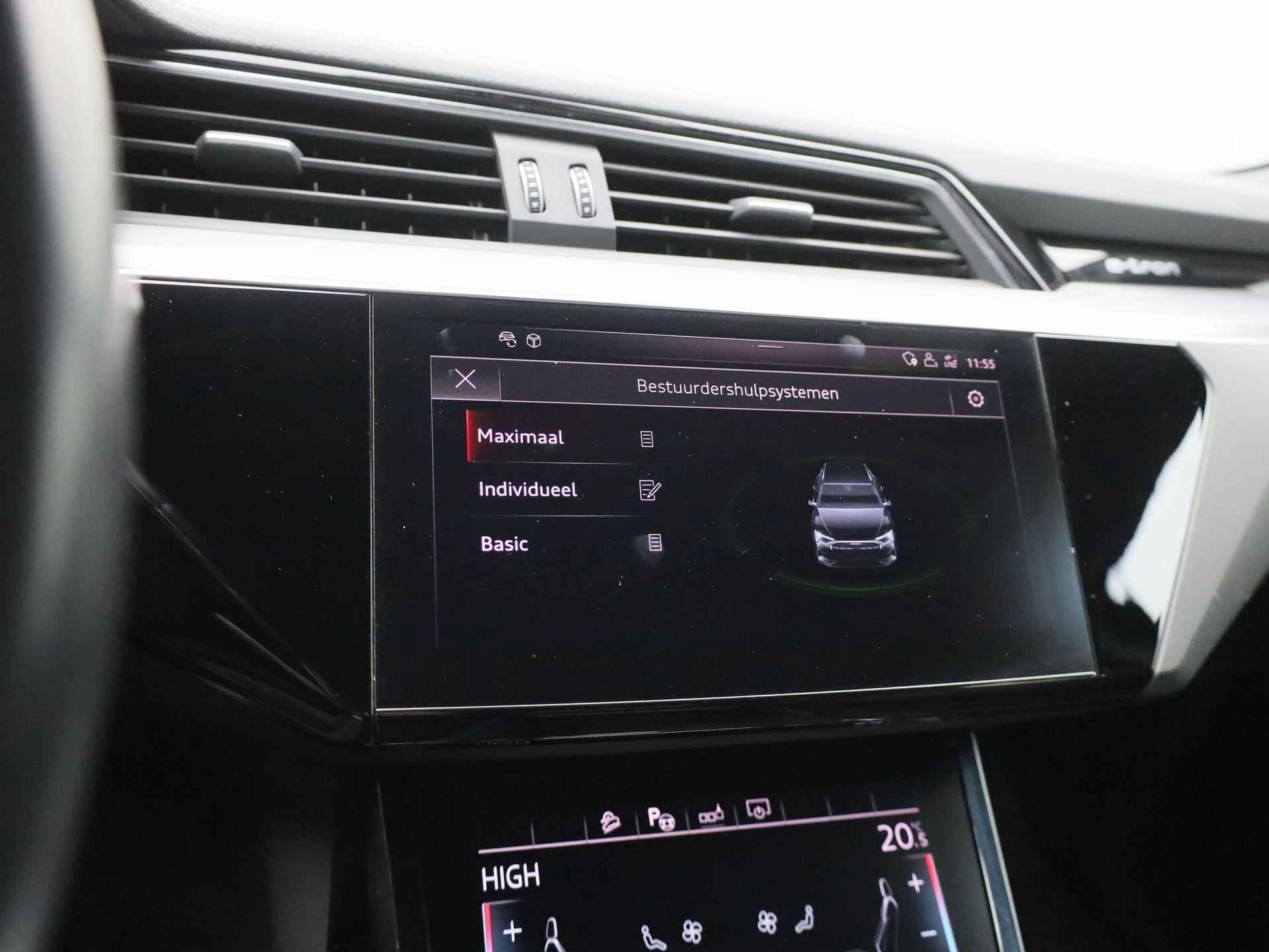 Audi e-tron e-tron 55 quattro 95 kWh | BANG & OLUFSEN | TREKHAAK | STOELVERWARMING | ACHTERUITRIJCAMERA | PARKEERSENSOREN | LEDER | ADAPTIVE CRUISE-CONTROL | LUCHTVERING | ELEKTRISCHE ACHTERKLEP | - 36/48