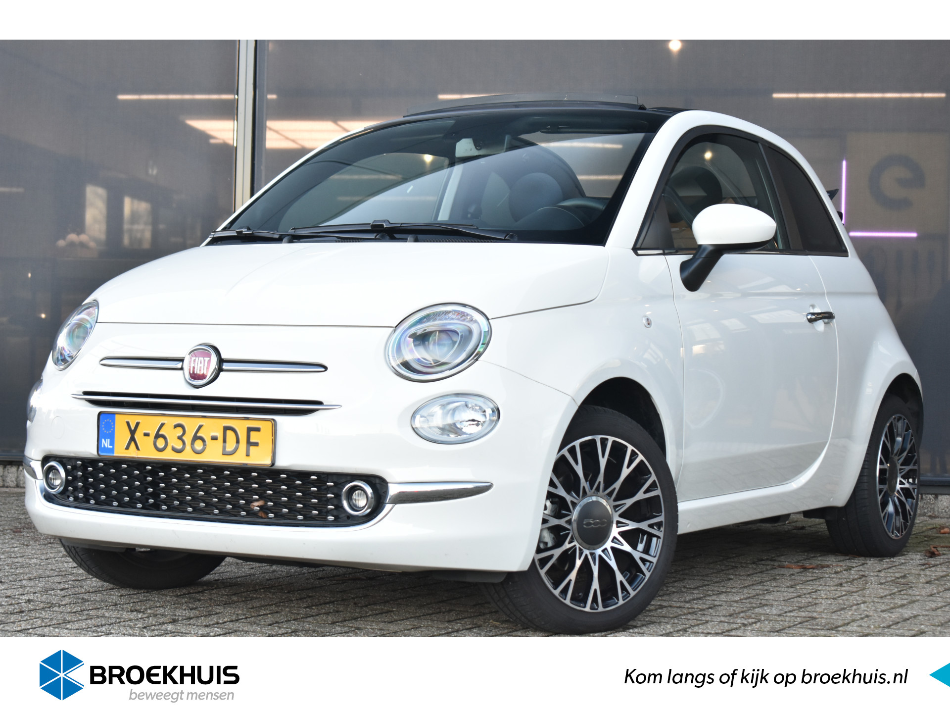 Fiat 500 Cabrio 1.0 Hybrid Dolcevita | Navigatie | Parkeersensoren | Climate Control | 15"LMV | Cruise Control | Apple Carplay | Android