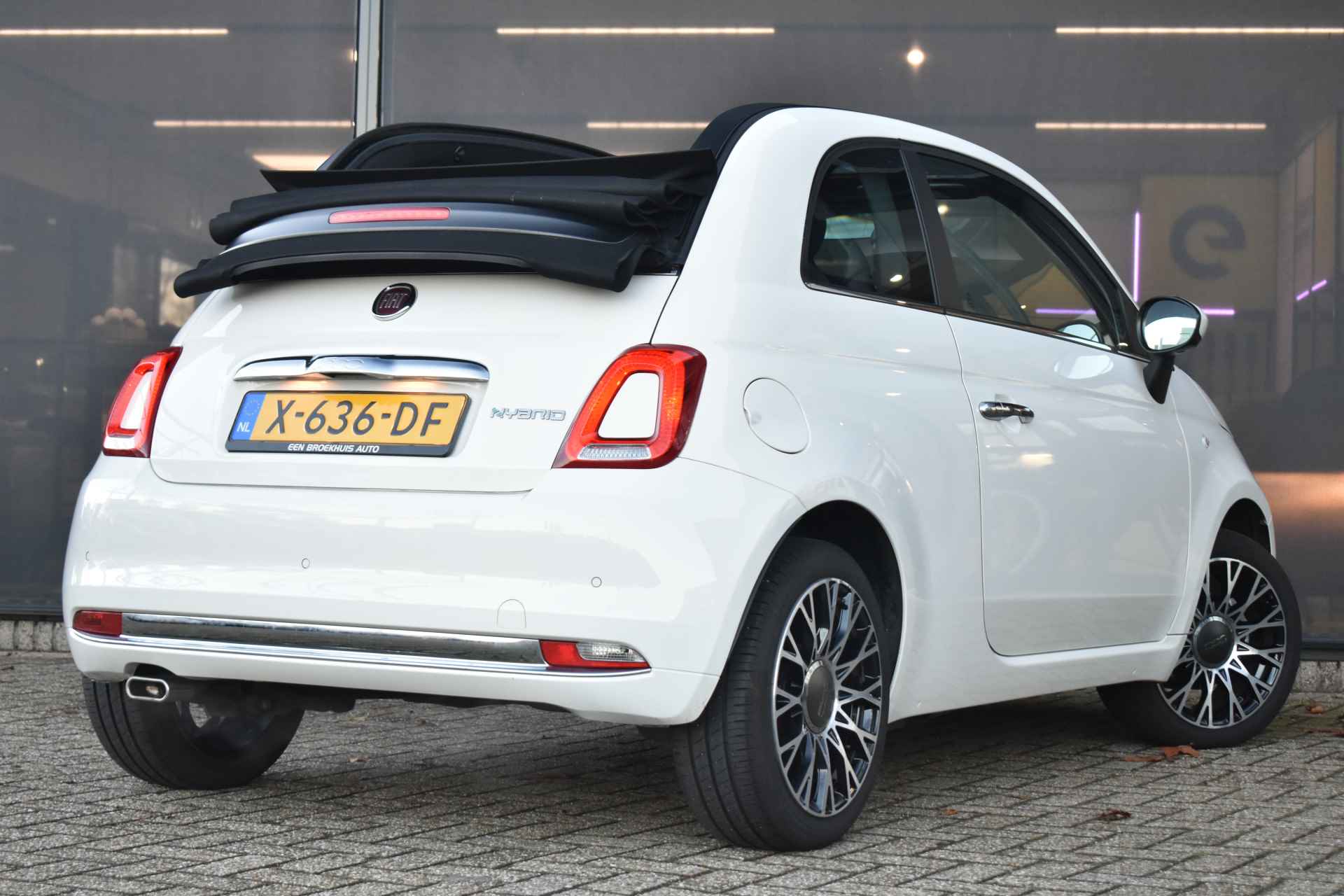 Fiat 500 Cabrio 1.0 Hybrid Dolcevita | Navigatie | Parkeersensoren | Climate Control | 15"LMV | Cruise Control | Apple Carplay | Android - 3/39