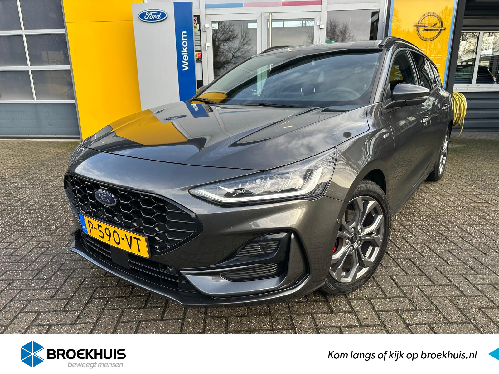 Ford FOCUS Wagon 1.0 125PK Hybrid ST-LINE STYLE | STOEL- STUUR- EN VOORRUITVERWARMING| NAVIGATIE| CAMERA| PARKEERSENSOREN V+A| KEYLESS START & EN