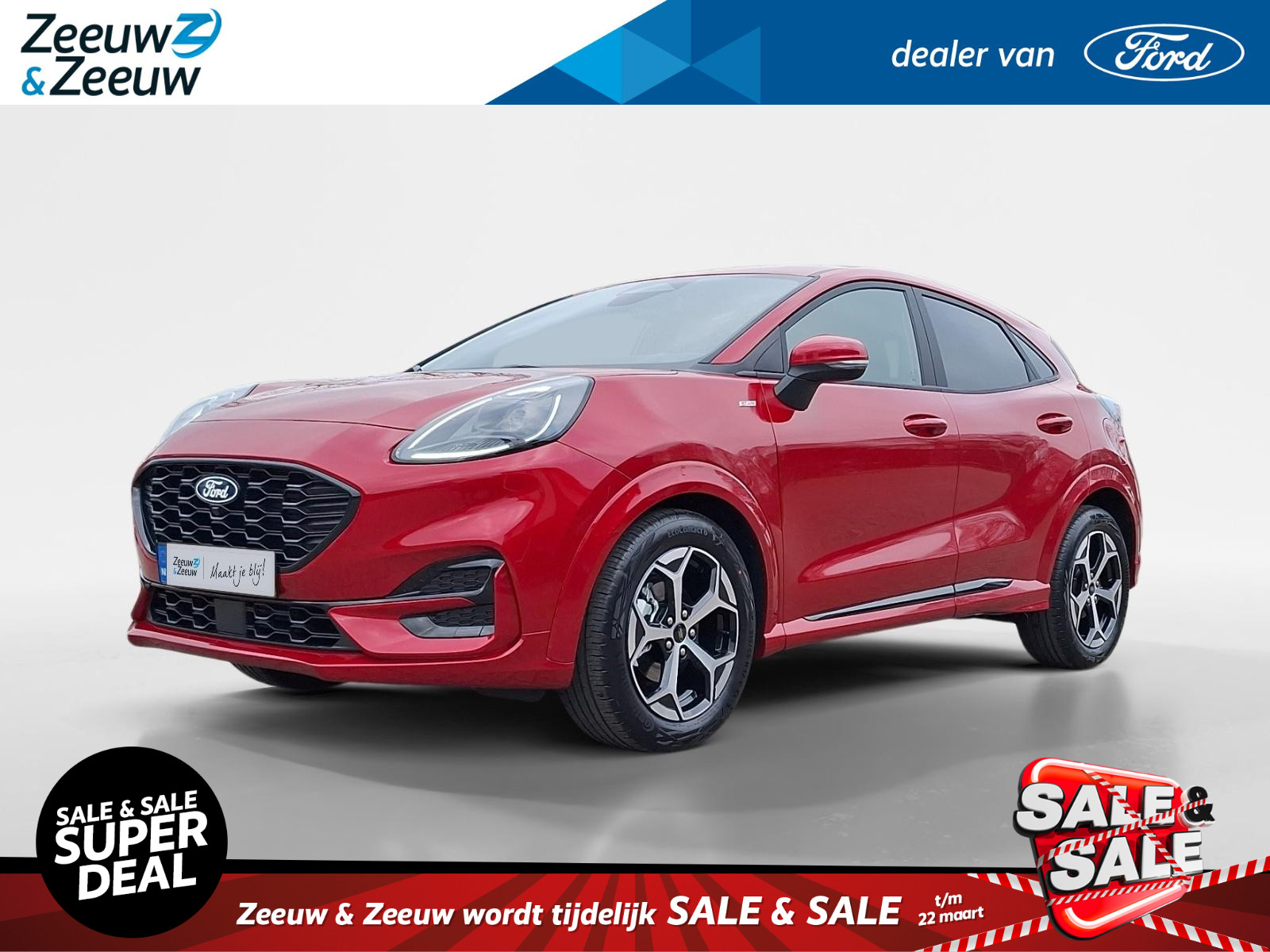 Ford Puma 1.0 EcoBoost Hybrid ST-Line | Climate Control | Camera | Apple Carplay&Android Auto | Parkeersensoren | Led verlichting | 17" Lichtmetaal |