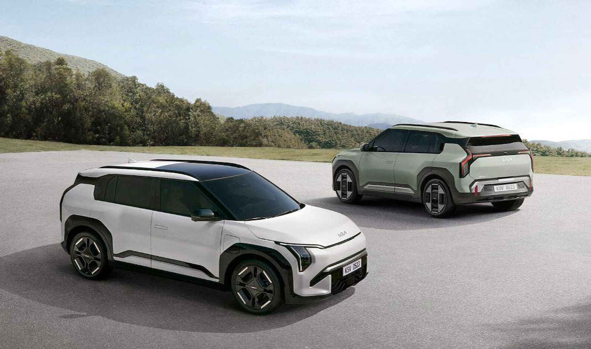 Kia EV3 Plus Single Motor 150KW LR PRIVATE LEASE NU VANAF 388.- PER MAAND INCLUSIEF SEPP SUBSIDIE |SR Range | Nu te bestellen |  De EV3 wordt in het vierde kwartaal van 2024 in de showroom verwacht.Nu te bestellen vanaf € 36.995 INCLUSIEF KLEUR KEUZE - 5/13