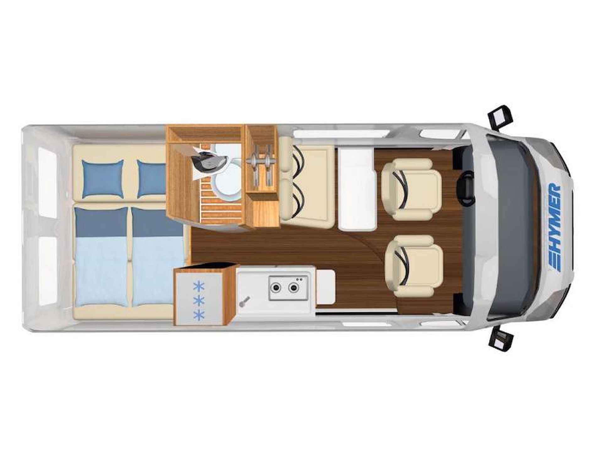 Hymer Free 600 Campus  - 9G AUTOMAAT + SLAAPDAK - 12/25