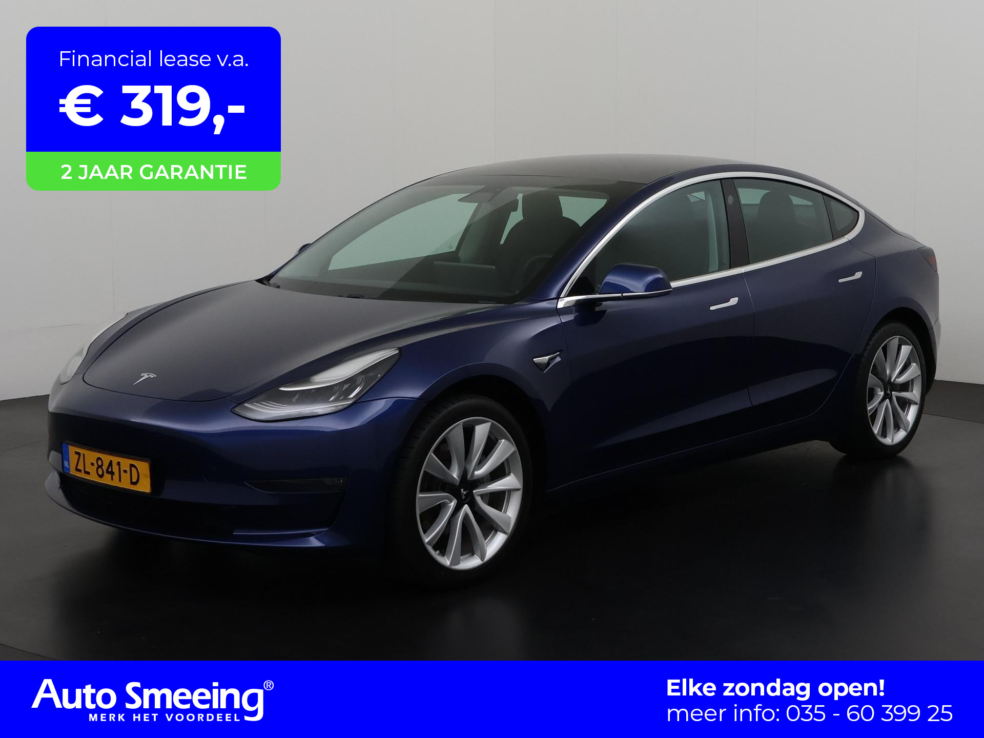 Tesla Model 3 Standard RWD Plus 60 kWh | Panoramadak | 19'' | Zondag Open!