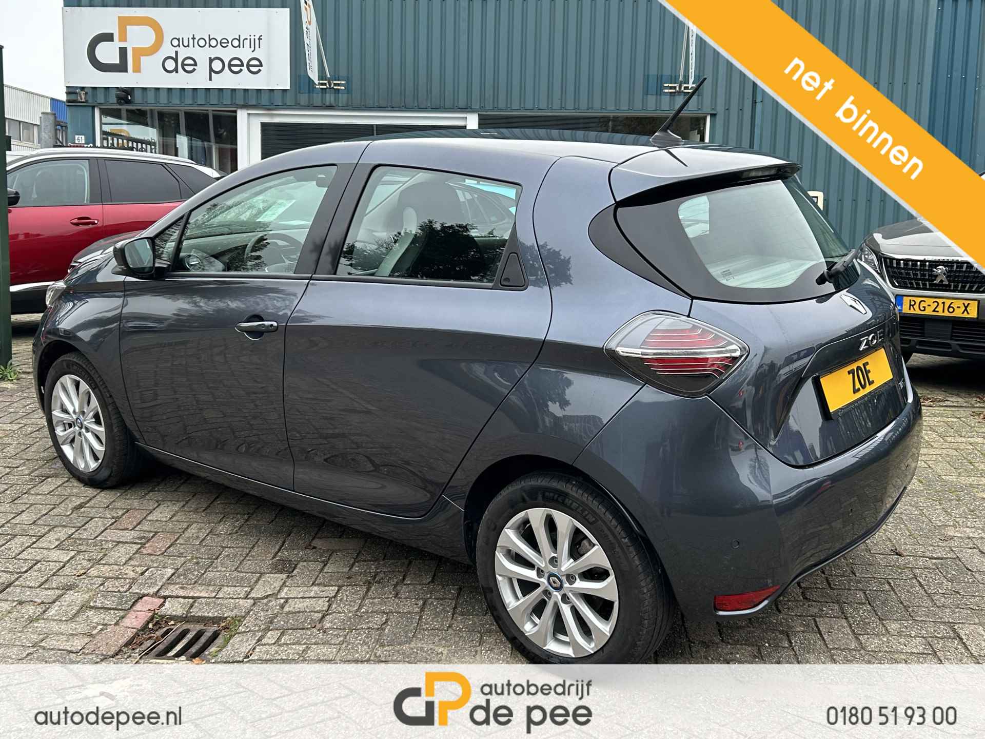 Renault ZOE R135 Intens 52 kWh (€ 11350 NA SUBSIDIE) GARANTIE/SUBSIDIE/BATTERIJHUUR/CARPLAY/CAMERA/STOELVERW./DAB+/AIRCO/CRUISE rijklaarprijs! - 16/18