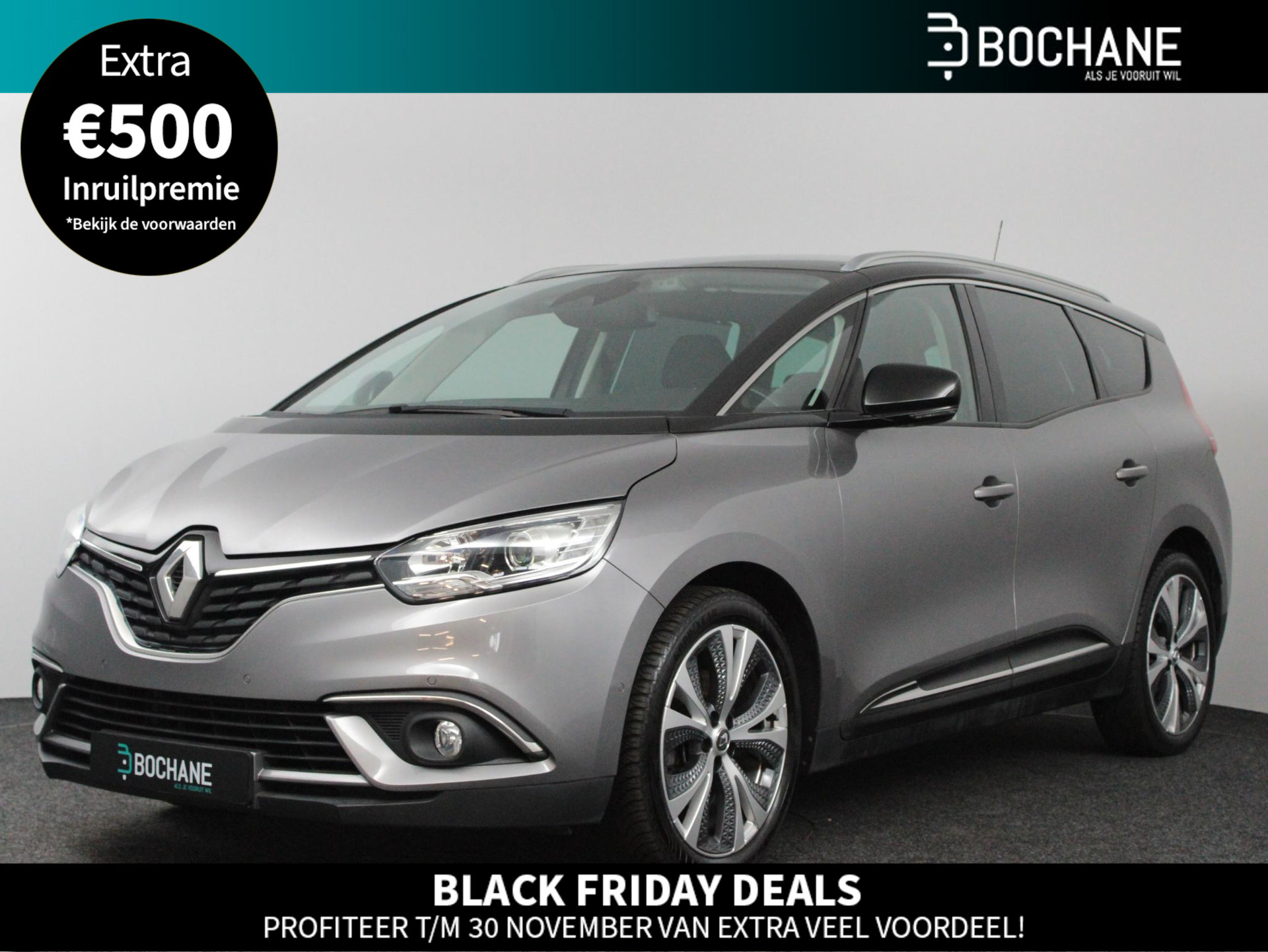 Renault Grand Scénic 1.2 TCe 130 Intens 7p. | NL-auto + dealer onderhouden | Navi | Clima | Cruise | LM velgen 20" | PDC V+A + Camera