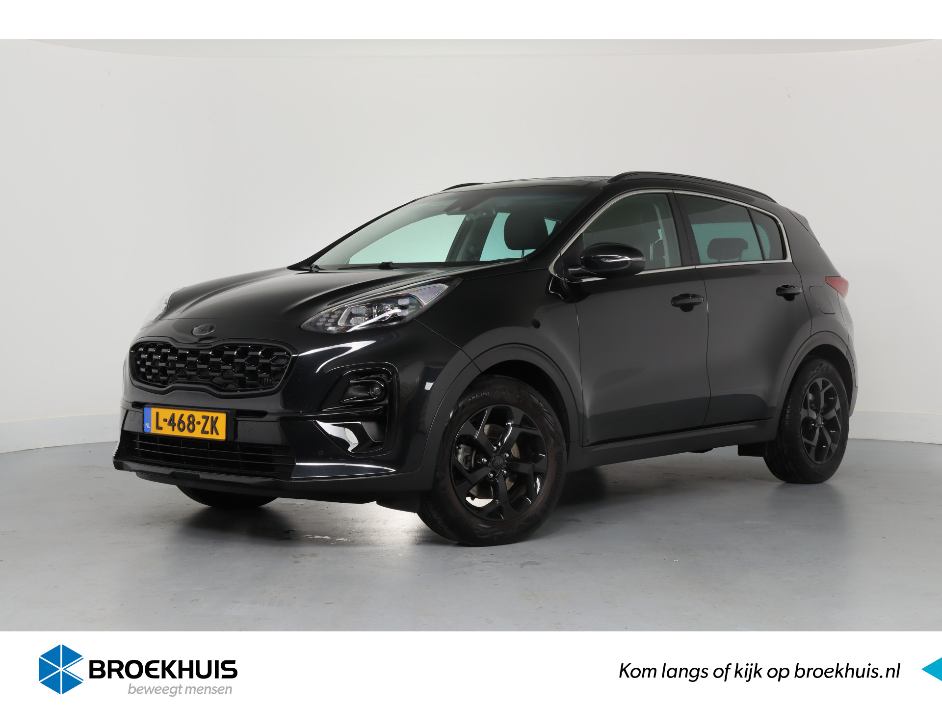 Kia Sportage 1.6 T-GDI Black Edition | Dealer Onderhouden! | Trekhaak | Pano | JBL | Leder | Navi | LED | Stoelverwarming | Clima | Cruise |