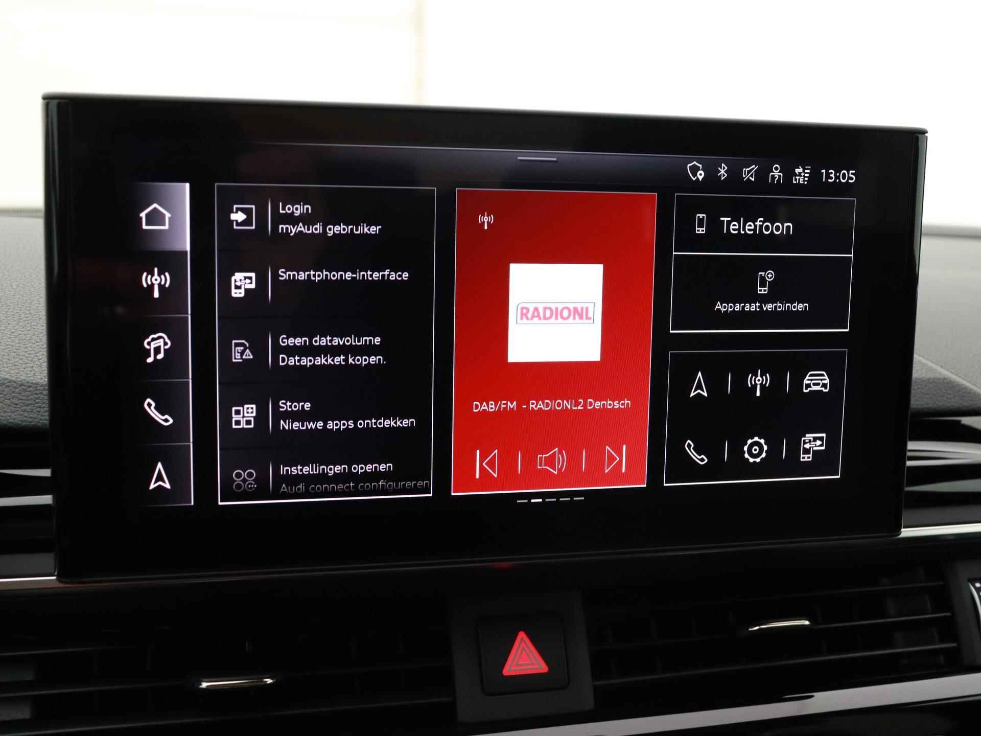 Audi A5 Sportback 40 TFSI S edition 204 PK | Automaat | S line exterieur | S line interieur | Panoramadak | | Navigatie  | Virtual cockpit | Camera | Stoelverwarming | Climate control | Lichtmetalen velgen | Getint glas | Electische kofferklep | - 23/39