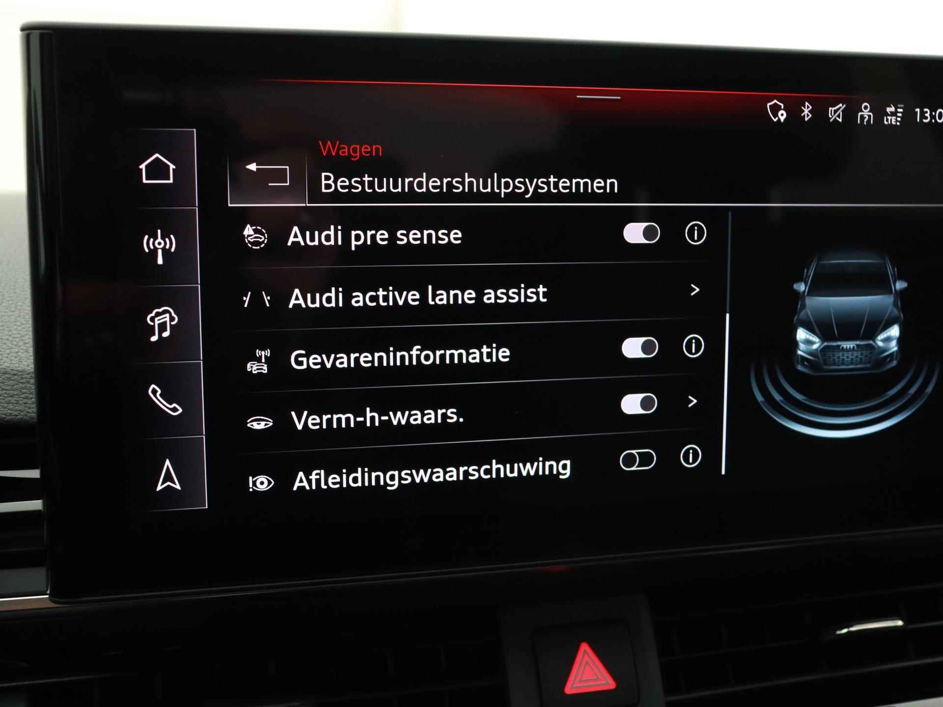 Audi A5 Sportback 40 TFSI S edition 204 PK | Automaat | S line exterieur | S line interieur | Panoramadak | | Navigatie  | Virtual cockpit | Camera | Stoelverwarming | Climate control | Lichtmetalen velgen | Getint glas | Electische kofferklep | - 25/39