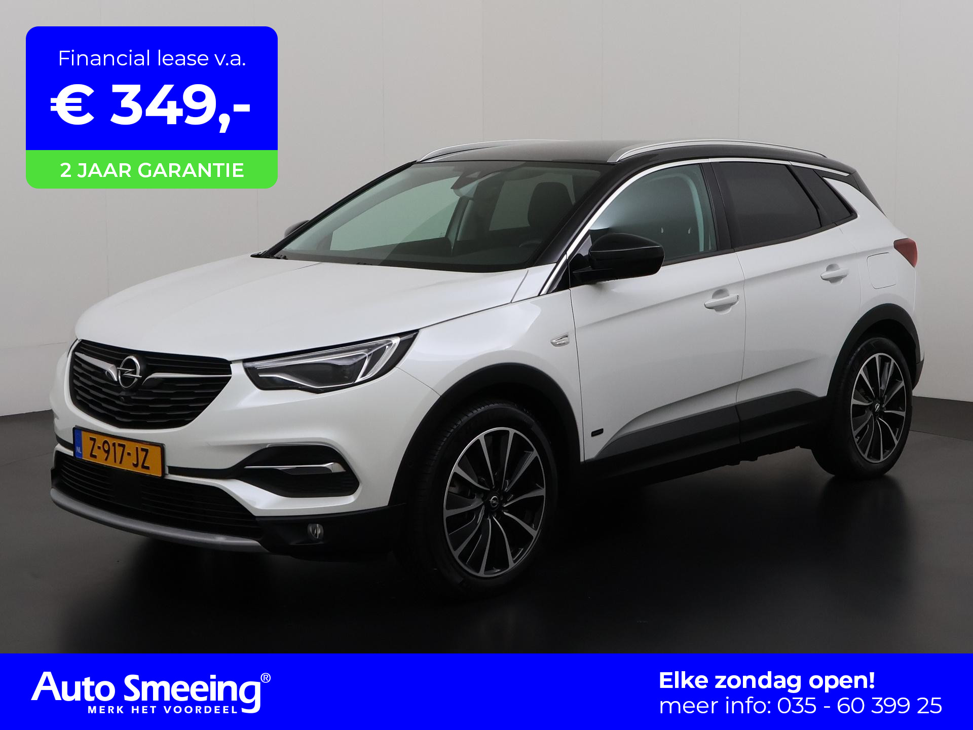 Opel Grandland X 1.6 Turbo Hybrid4 Ultimate 300pk | Trekhaak | Camera | Leder | Zondag Open!