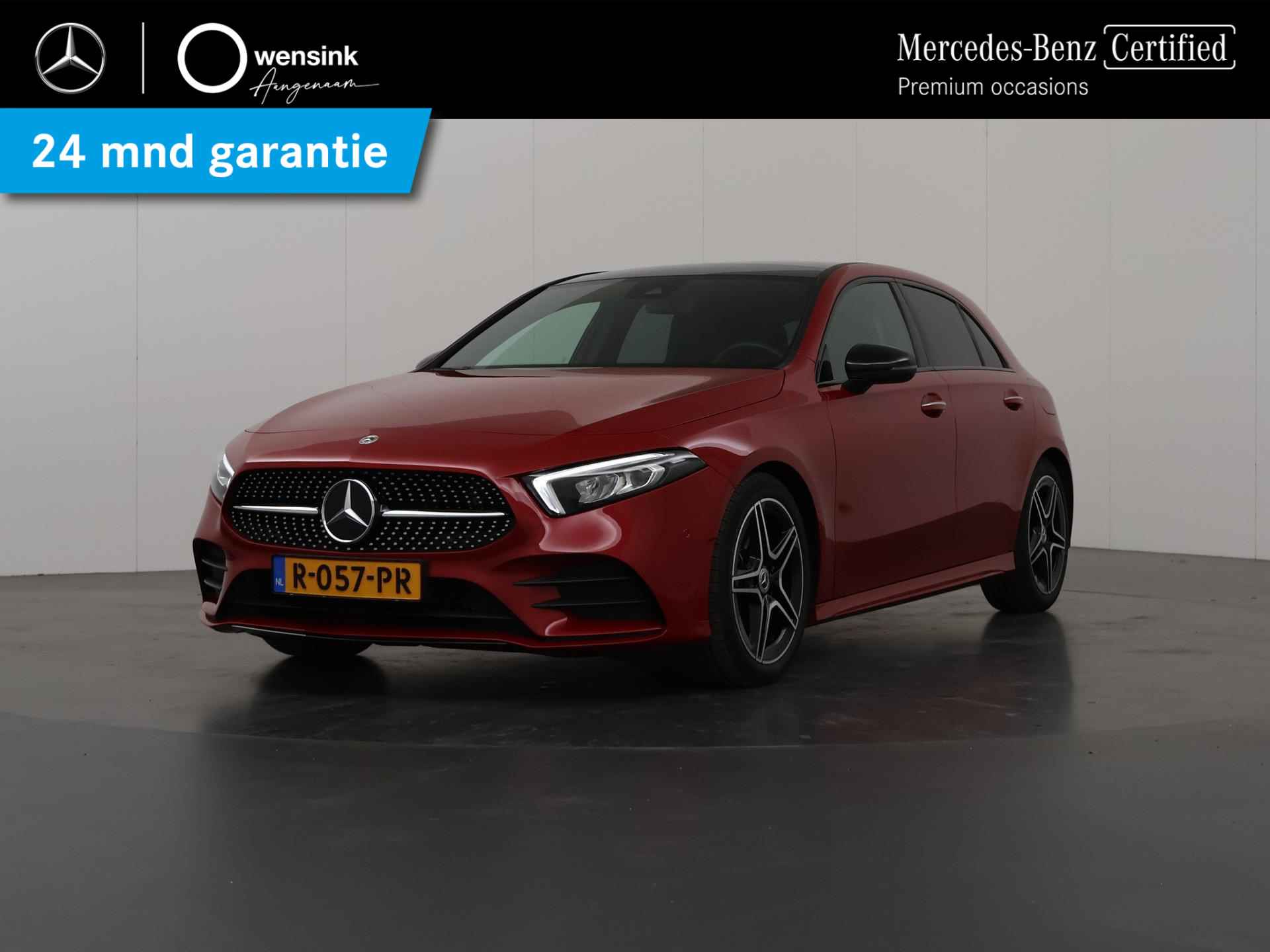 Mercedes-Benz A-klasse 180 AMG Line | Panoramadak | Achteruitrijcamera | Lederen bekleding | Stoelverwarming | Sfeerverlichting | - 46/46