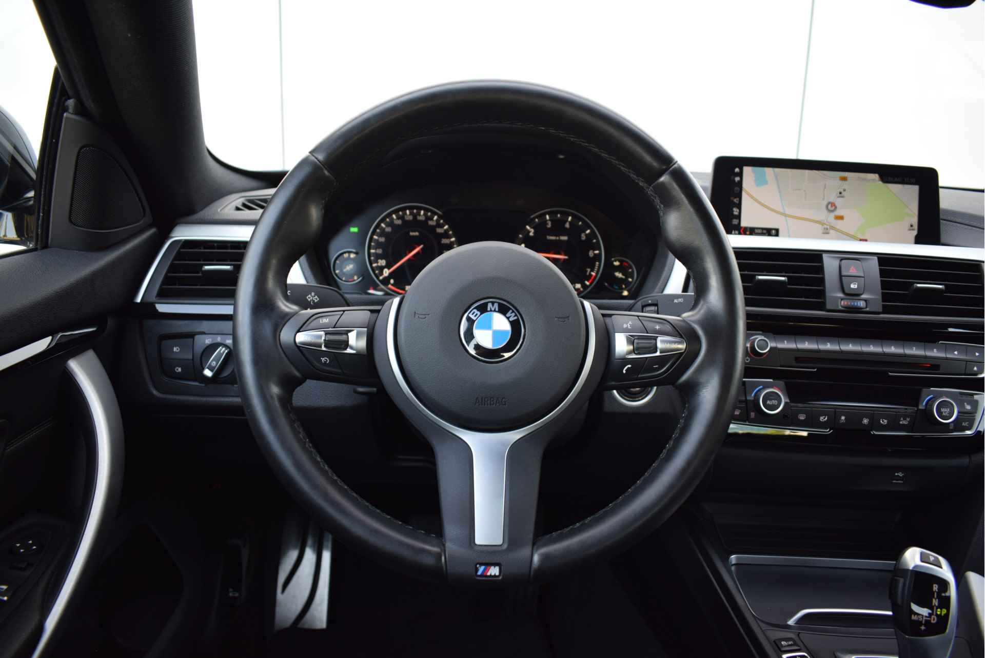 BMW 4 Serie Gran Coupé 420i High Executive M Sport Automaat / Sportstoelen / Adaptieve LED / M Sportonderstel / Navigatie Professional / Stoelverwarming / Leder - 15/27