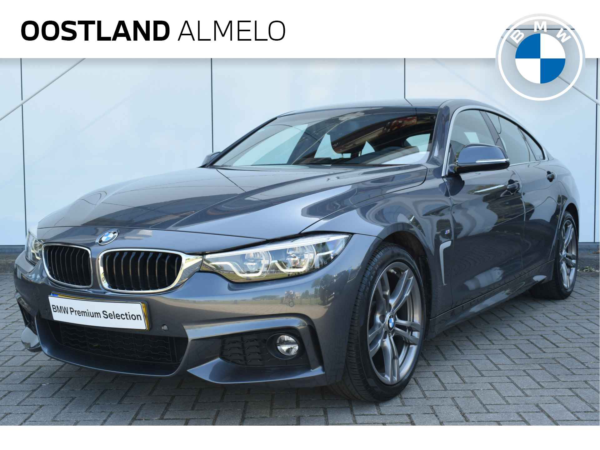 BMW 4 Serie Gran Coupé 420i High Executive M Sport Automaat / Sportstoelen / Adaptieve LED / M Sportonderstel / Navigatie Professional / Stoelverwarming / Leder - 1/27