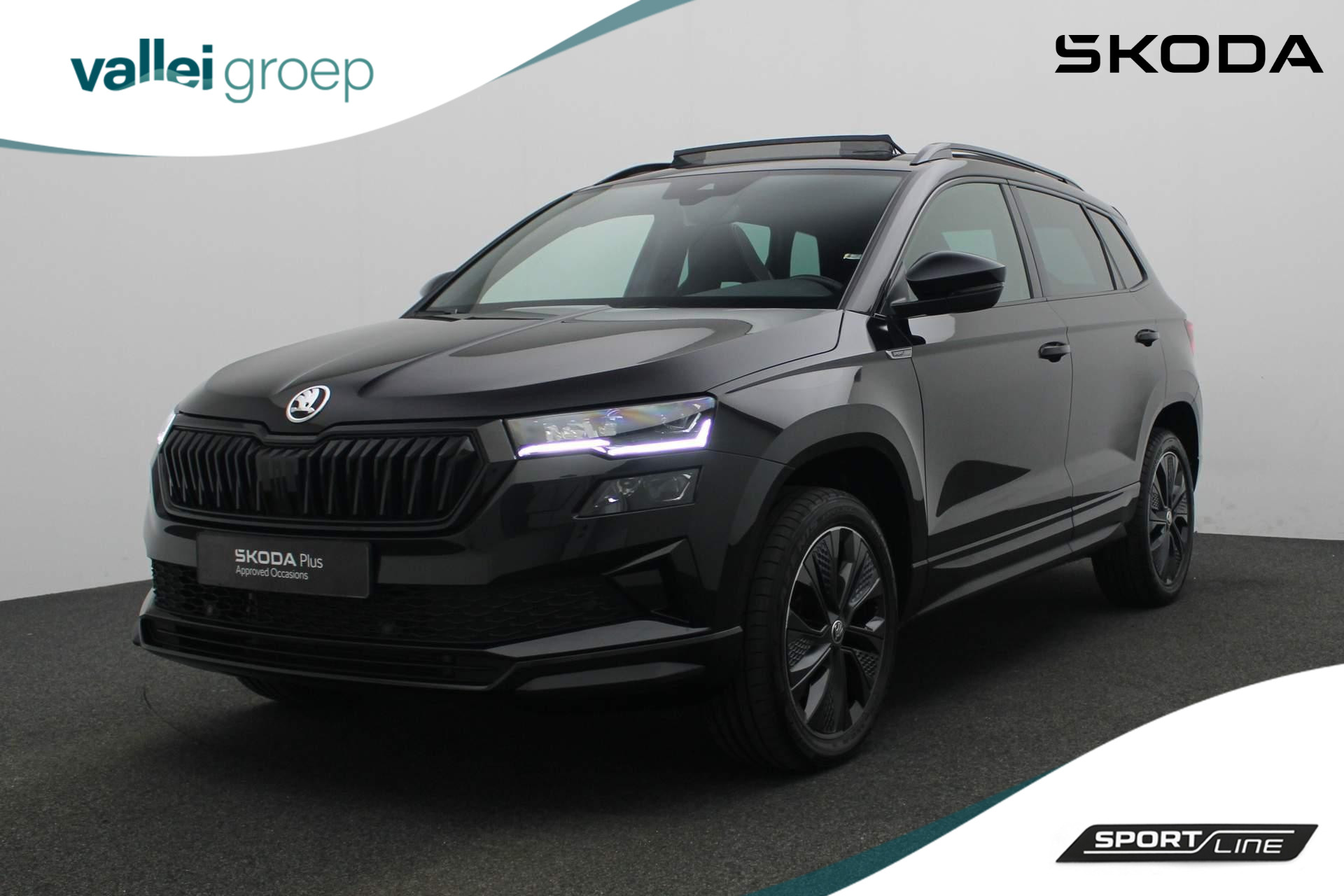 Skoda Karoq 1.5 TSI 150PK DSG ACT Sportline Business | Pano | Matrix LED | Camera | Navi | Stoelverwarming | ACC | Keyless | Sportonderstel