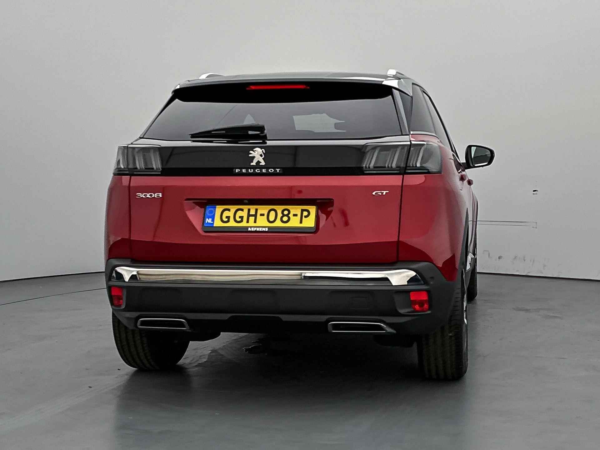 Peugeot 3008 SUV GT 130pk Automaat | Navigatie | Achteruitrijcamera | Full Led koplampen | Adaptieve Cruise Control | Leder/Alcantara | Stoelverwarming | Climate Control | Keyless | Parkeersensoren v+a | Dodehoeksensor | Apple Carplay / Android Auto | Donker getint glas | 18" lichtmetalen velgen | - 5/34