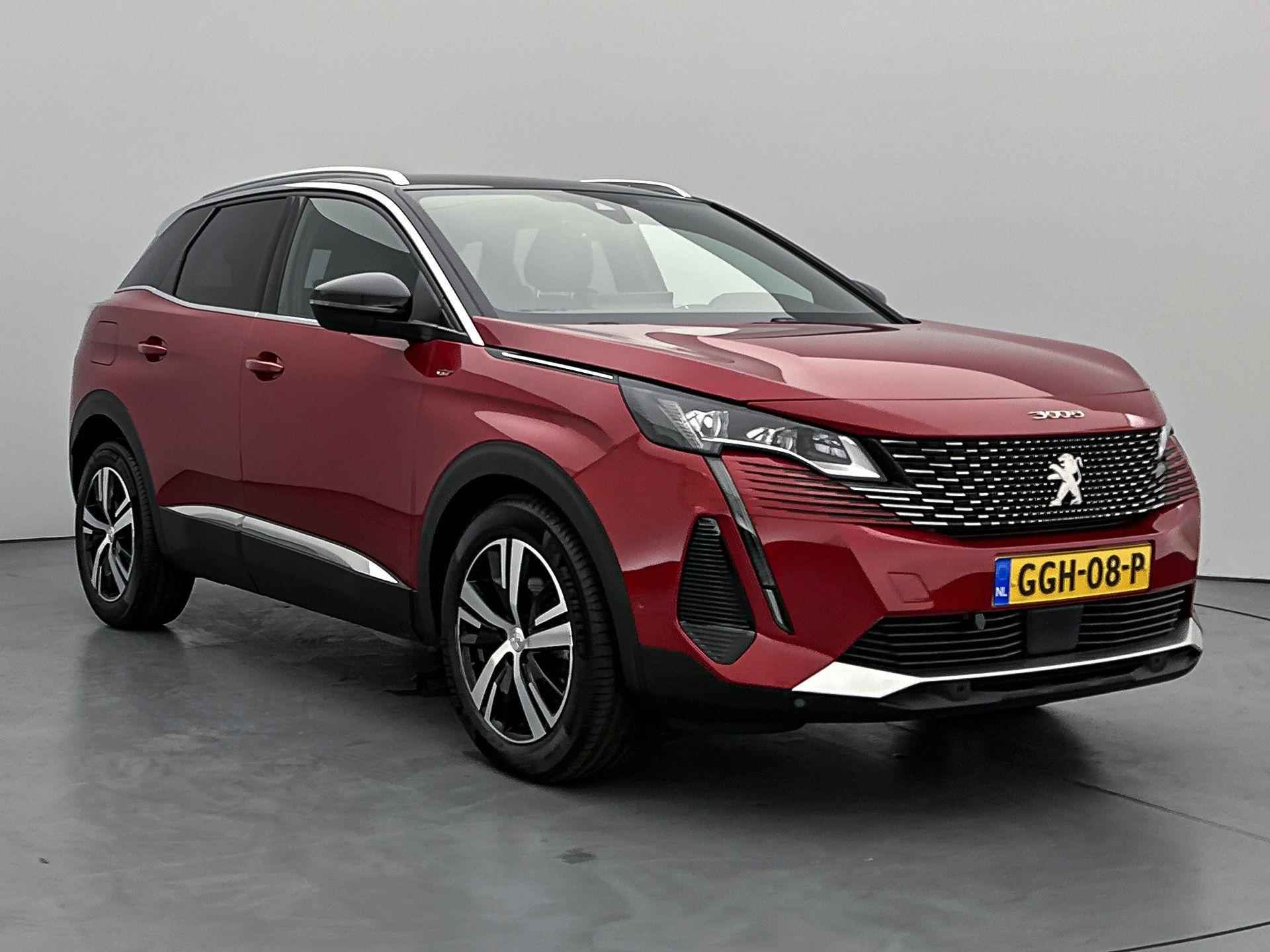 Peugeot 3008 SUV GT 130pk Automaat | Navigatie | Achteruitrijcamera | Full Led koplampen | Adaptieve Cruise Control | Leder/Alcantara | Stoelverwarming | Climate Control | Keyless | Parkeersensoren v+a | Dodehoeksensor | Apple Carplay / Android Auto | Donker getint glas | 18" lichtmetalen velgen | - 8/34