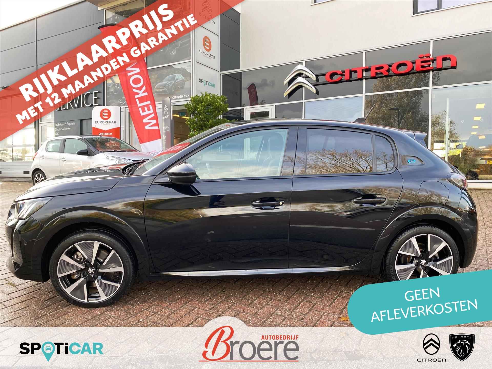 PEUGEOT e-208 EV 50kWh 136pk GT Pack 3 fase | panoramadak, camera, adaptive cruise, verwarmde voorstoelen, dab, dodehoekdetectie, apple, android, 17 inch, pdc v&a - 3/68