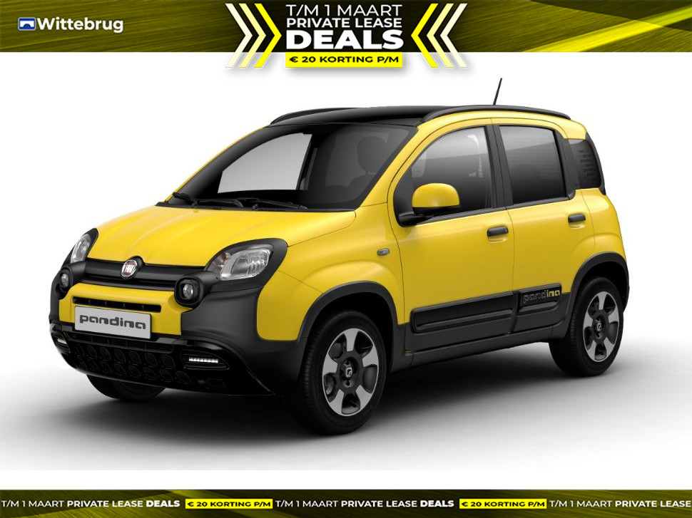 Fiat Panda 1.0 Hybrid Pandina IDEALE STADSAUTO- ZWART DAK -  TWO TONE