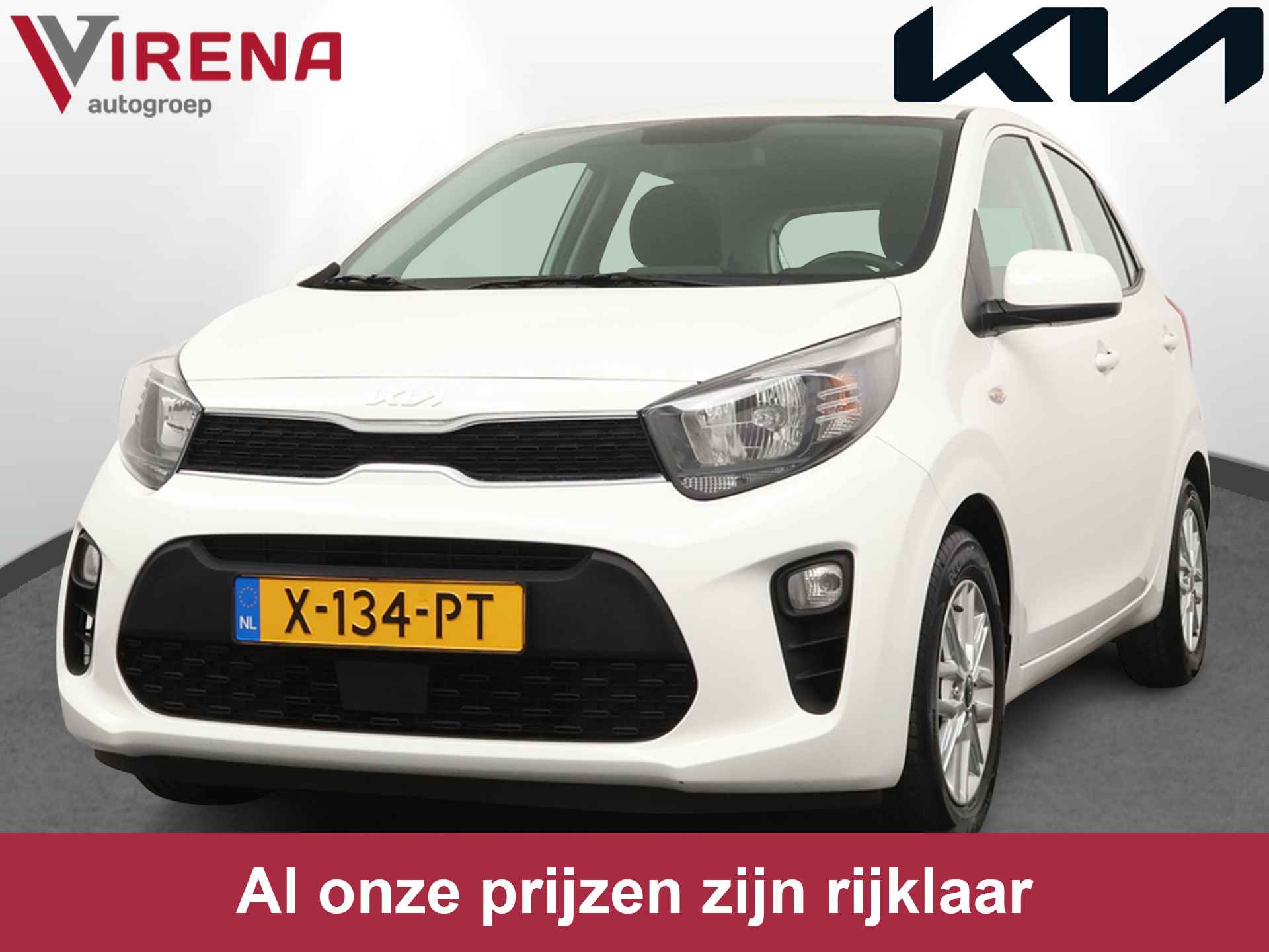 Kia Picanto 1.0 DPi DynamicLine - Airco - Android/Apple Carplay - Cruise Control - Lichtmetalen Velgen - Fabrieksgarantie Tot 2031