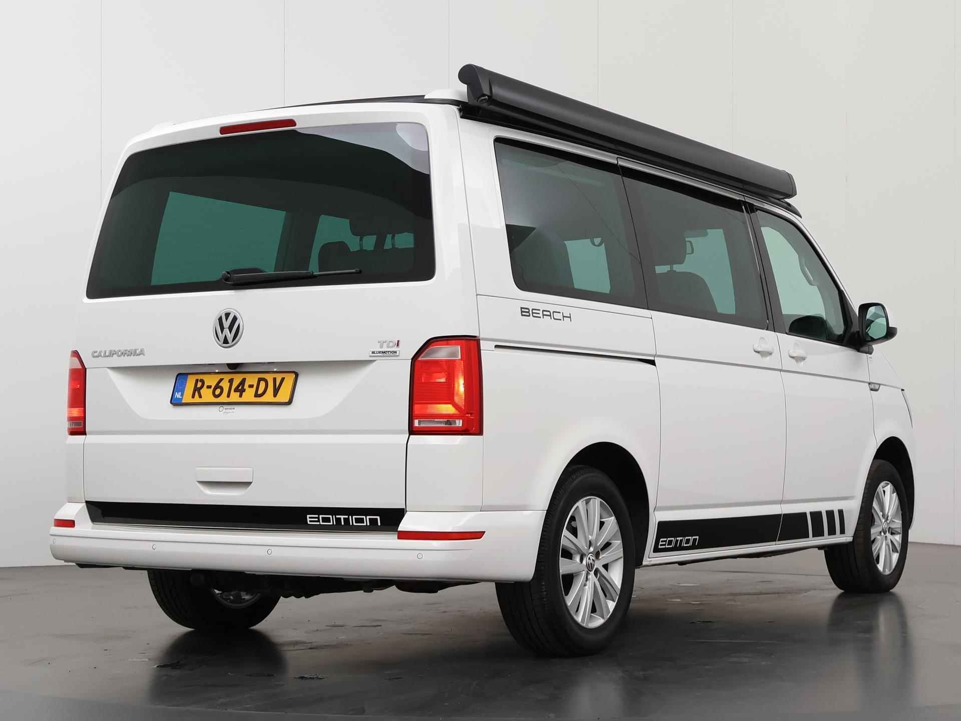 Volkswagen Transporter California Beach Camper 2.0 TDI 150 PK L1 H1 | Kamperkenteken | Hef dak | Luifel | Standkachel | Afneembare Trekhaak | Stoelverwarming | Parkeercamera | Bluetooth | Parkeersensoren | Airco | Apple Carplay - Android Auto - 2/41