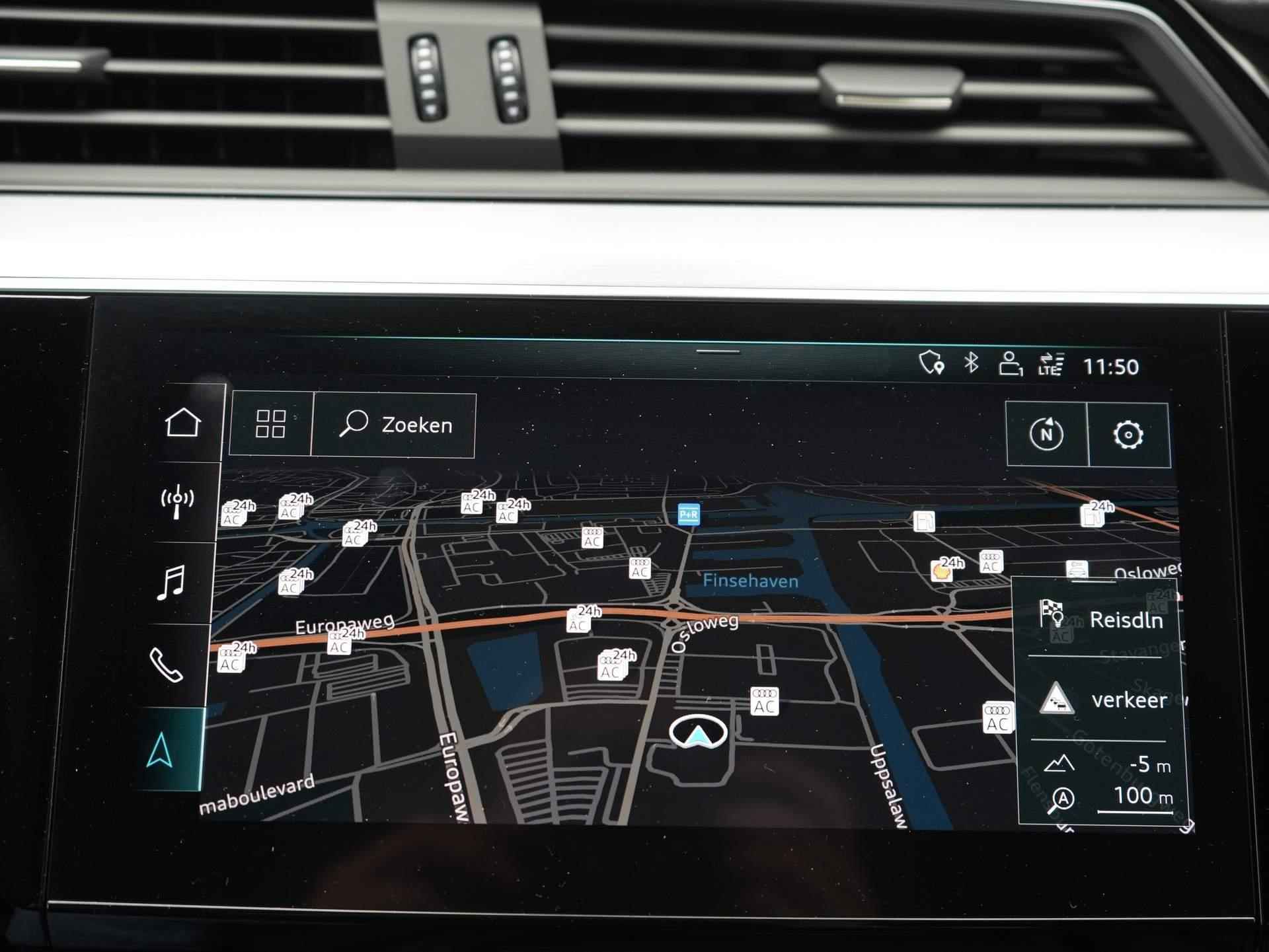 Audi E-Tron 50 Quattro Launch edition Black 71 kWh S-Line | Navi | Clima | Adaptive Cruise | LED | Panoramadak | Trekhaak | 20" - 20/57