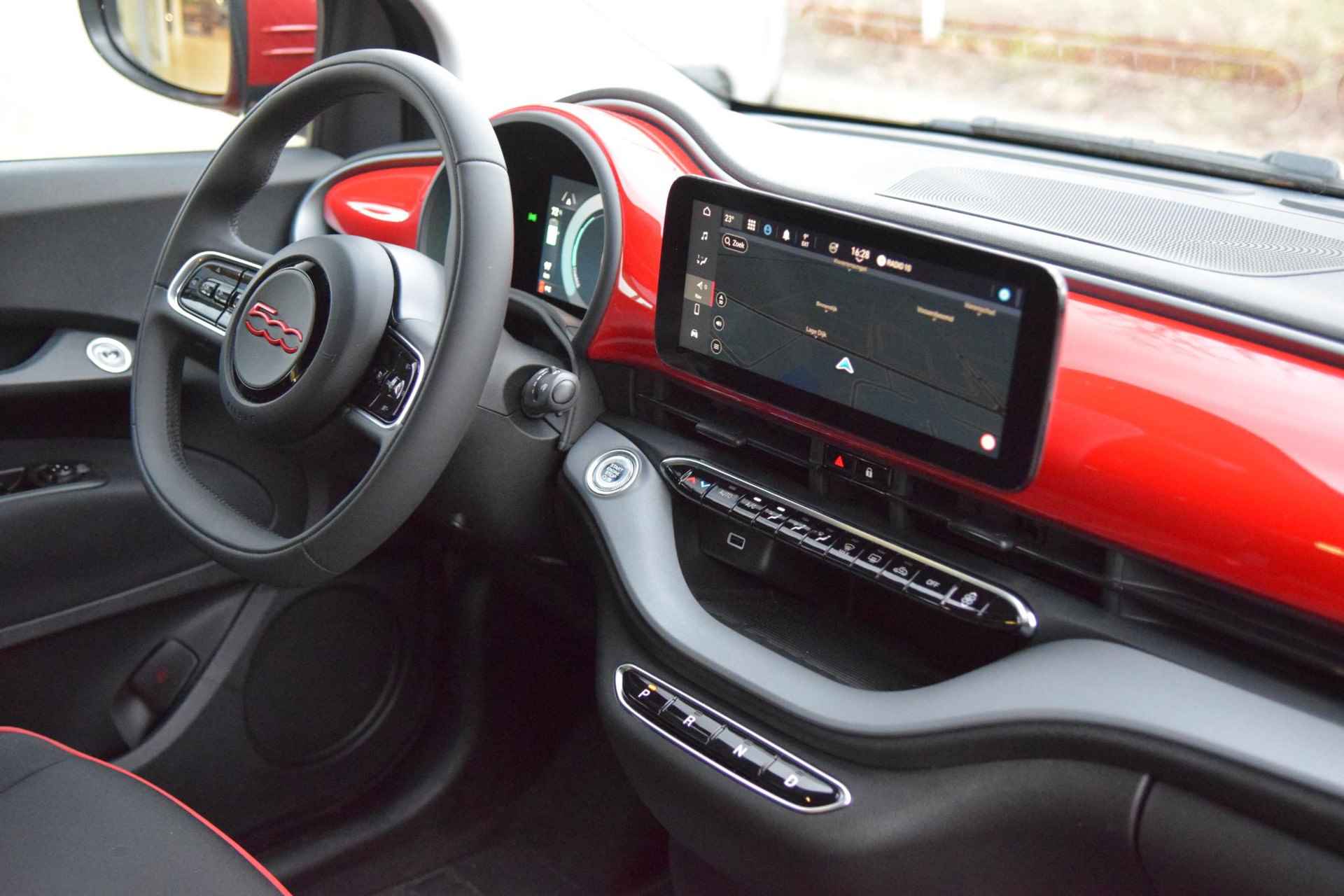 Fiat 500 C RED 24 kWh Virt cockpit/Cam/Nav/Ecc/Lmv - 13/48