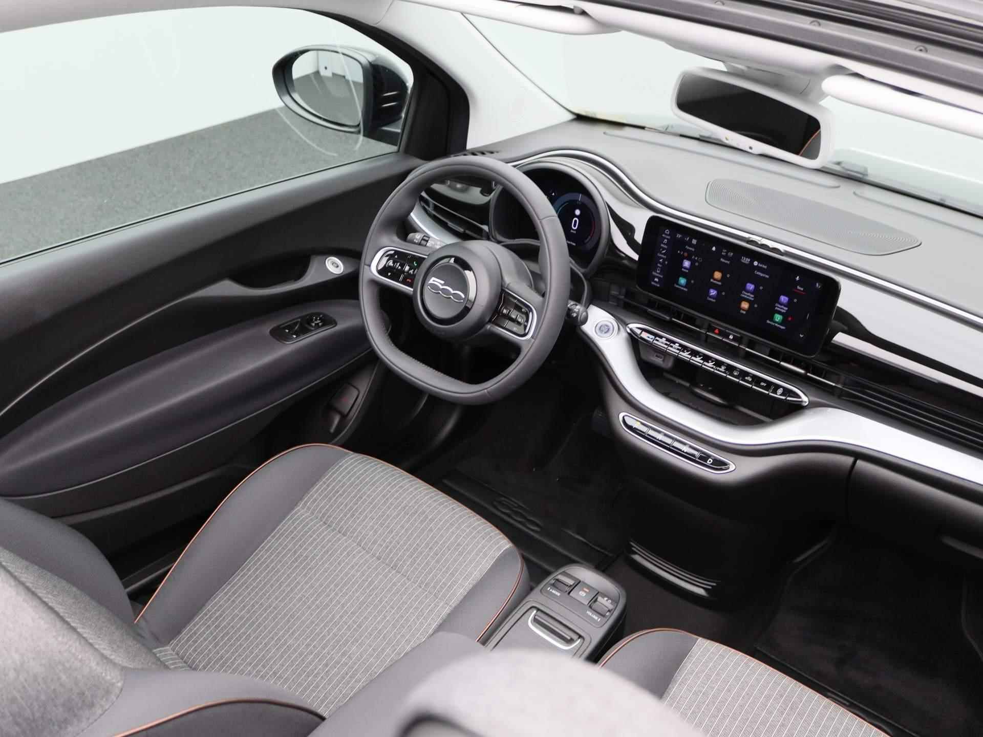 Fiat 500 C Icon 42 kWh | Navigatie | Cabrio | Parkeersensoren | LED verlichting | - 36/43