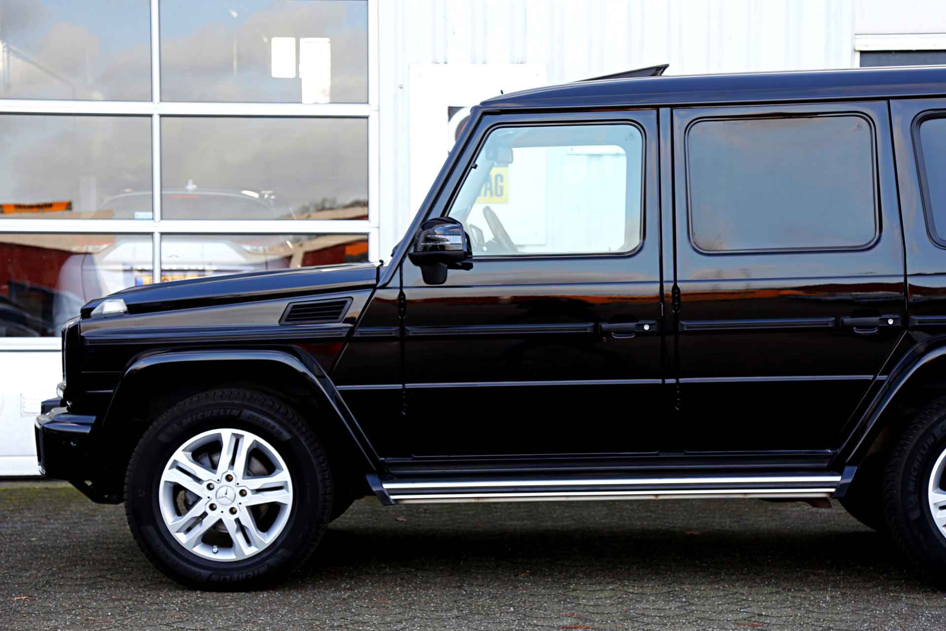 Mercedes-Benz G-Klasse 350d 245PK 7G-Tronic Plus 4MATIC Aut.*Grijs kenteken*Perfect Mercedes Onderh.*1ste Eig!*ACC/Schuifdak/Trekhaak/Treeplanken/Leder - 51/64