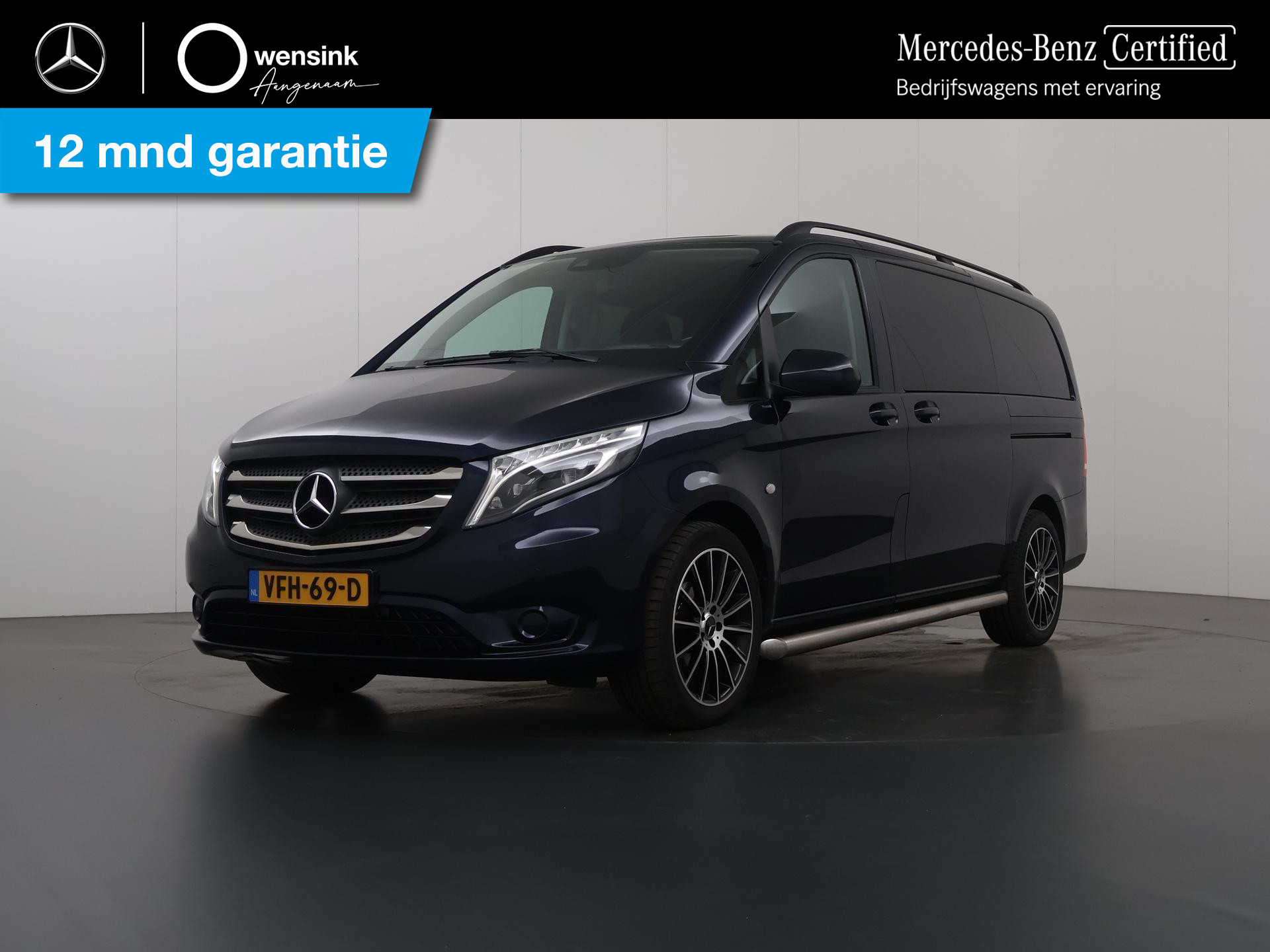 Mercedes-Benz Vito 114 CDI | Aut. | Lang L2 | Dubbele Cabine | Climate Control | Cruise Control | Sidebars | LM Velgen | Schuifdeur L+R | Certified |