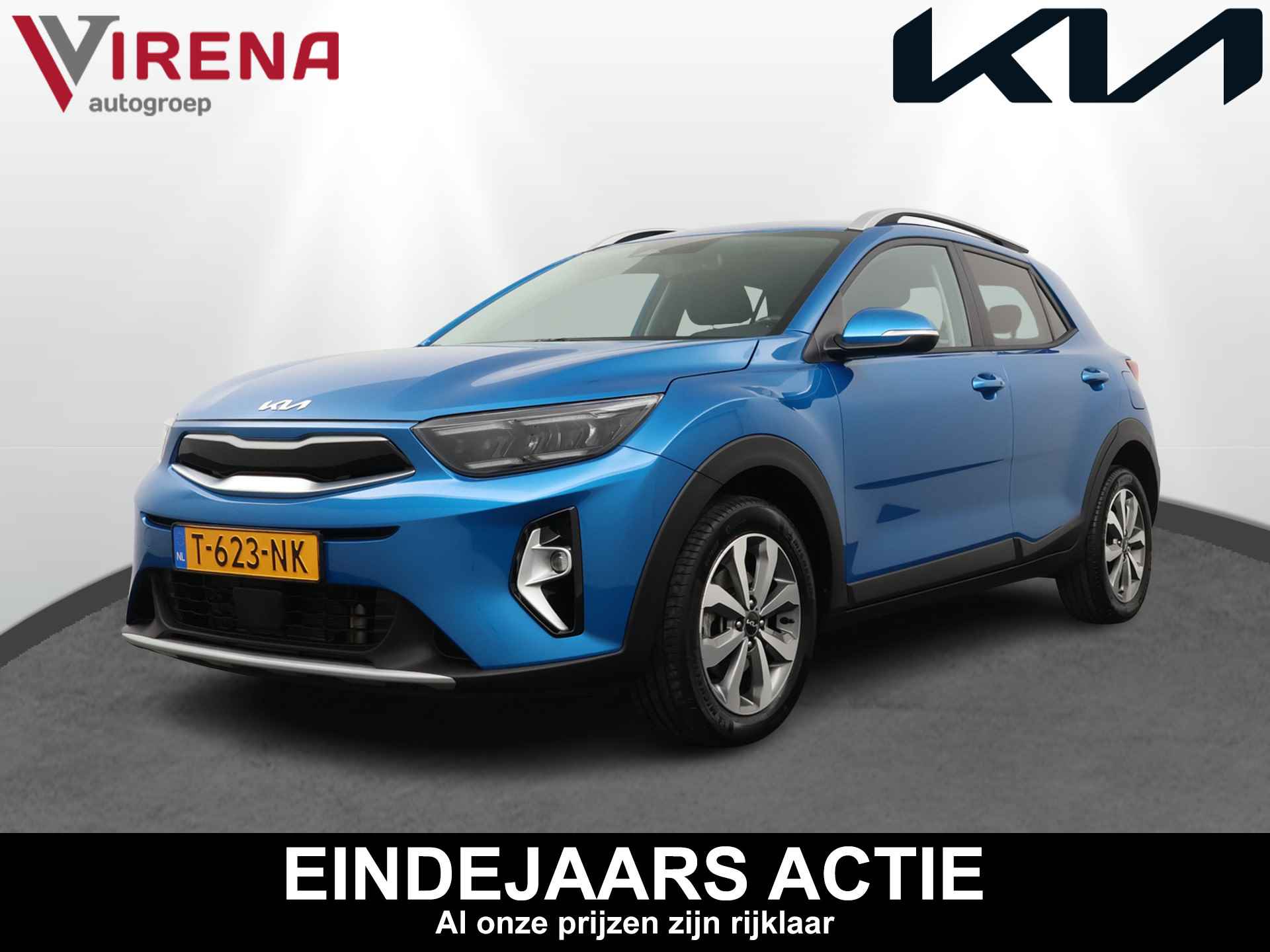 Kia Stonic 1.0 T-GDi MHEV DynamicPlusLine - Led - Navigatie - Cruise Control - Climate Control - Apple/Android Carplay - Fabrieksgarantie Tot 2030 - 1/48