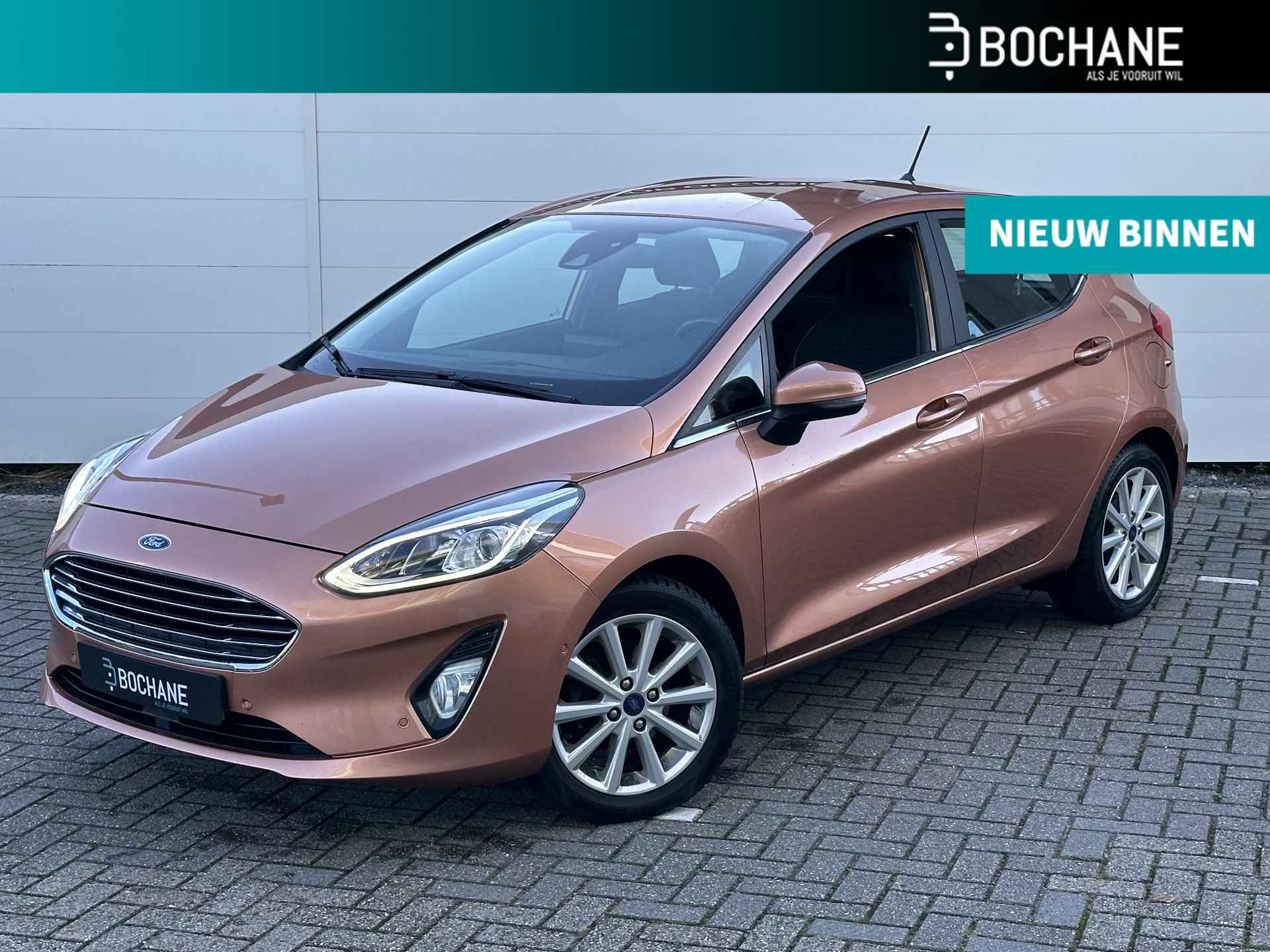 Ford Fiesta 1.0 EcoBoost Titanium | A. Camera | Fabrieksgarantie 7/2025 | B&O | Navi | Dealer Onderhouden | NL Auto! - 1/43